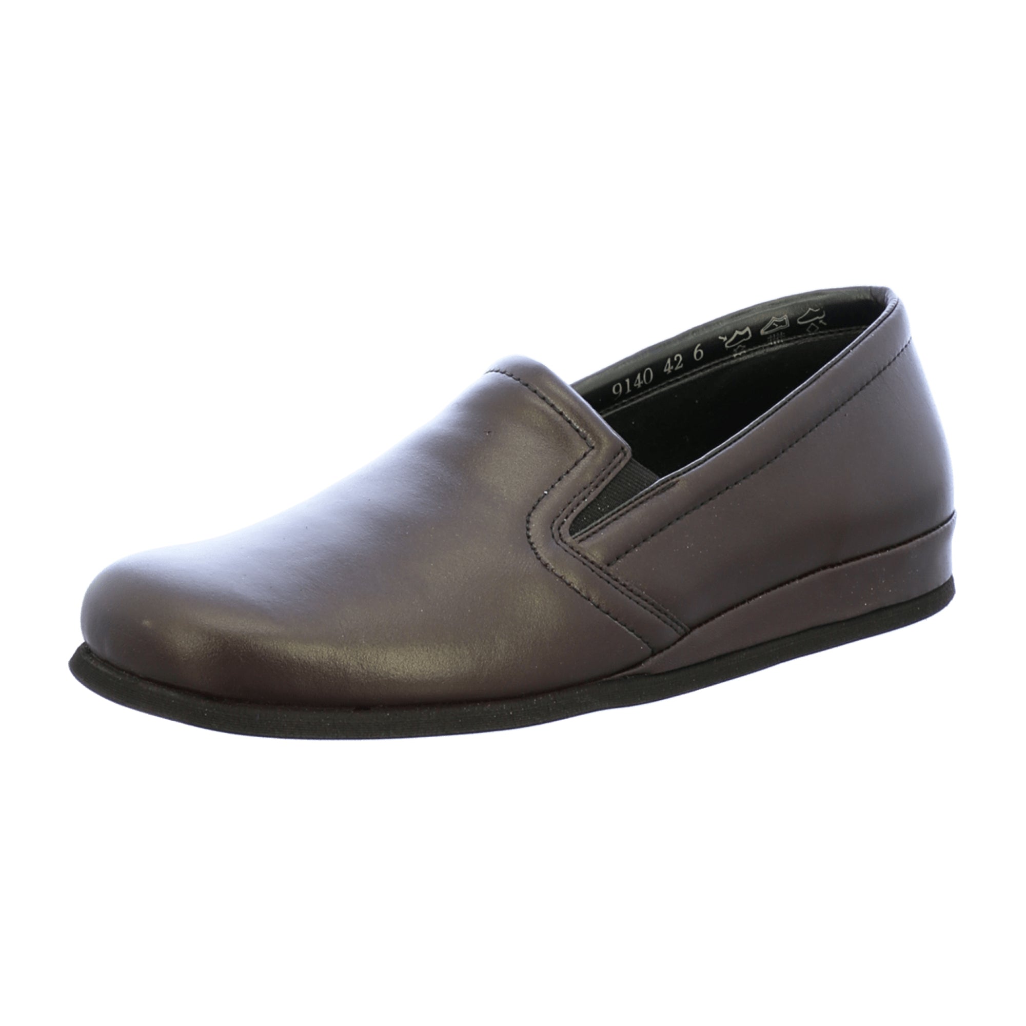 Rohde Viberg Men's Red Leather Slip-On Shoes with Black Sole