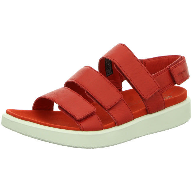 Ecco comfortable sandals for women red - Bartel-Shop