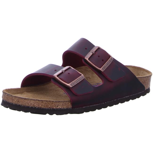 Birkenstock Arizona Zinfandel Maroon Red Slippers Sandals Slides SFB narrow - Bartel-Shop