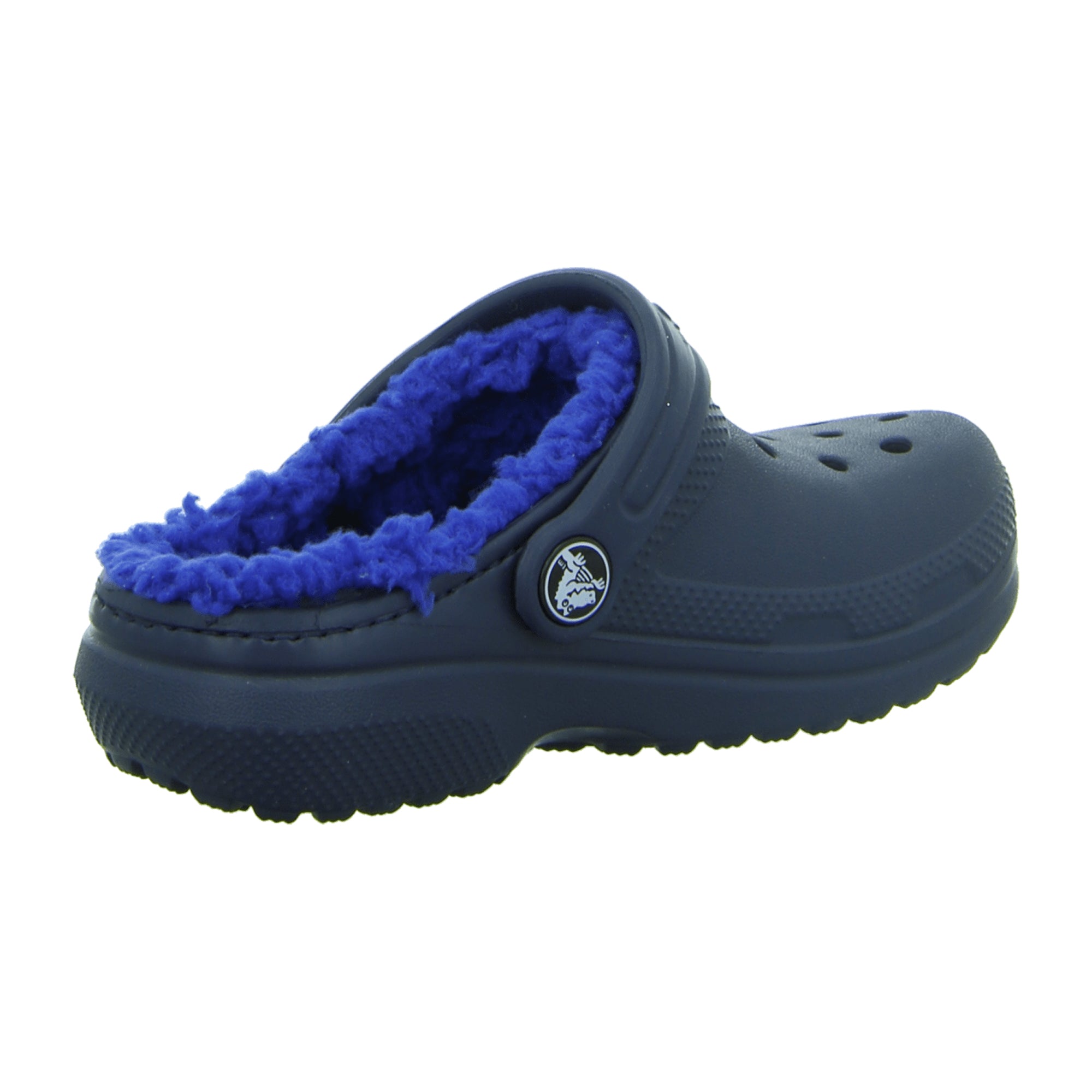 Crocs Classic Lined Clog for Kids, Comfortable Blue Slip-On Shoes