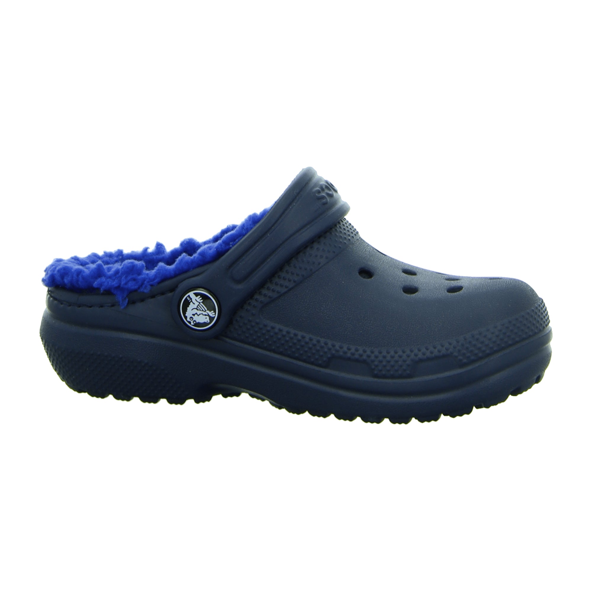 Crocs Classic Lined Clog for Kids, Comfortable Blue Slip-On Shoes