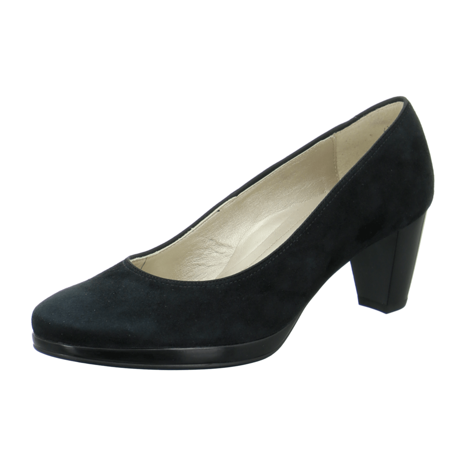 ARA TOULOUSE Women's Pumps Black Mesh Suede Round Toe Slip-On