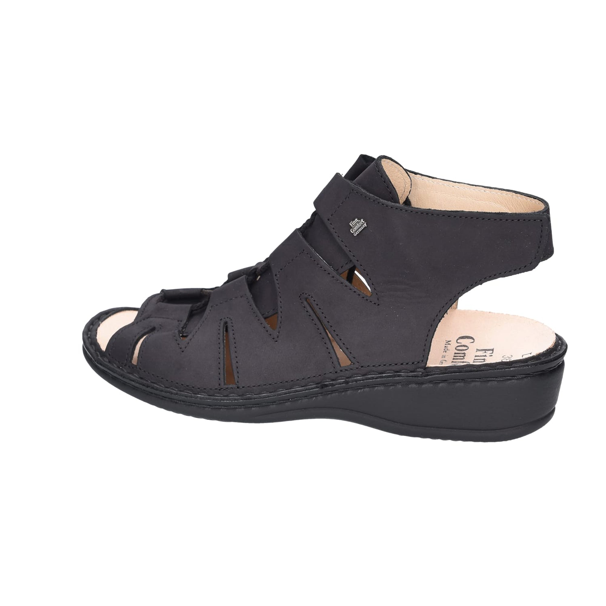 Finn Comfort Malaga Women's Comfort Sandals - Stylish Black Leather
