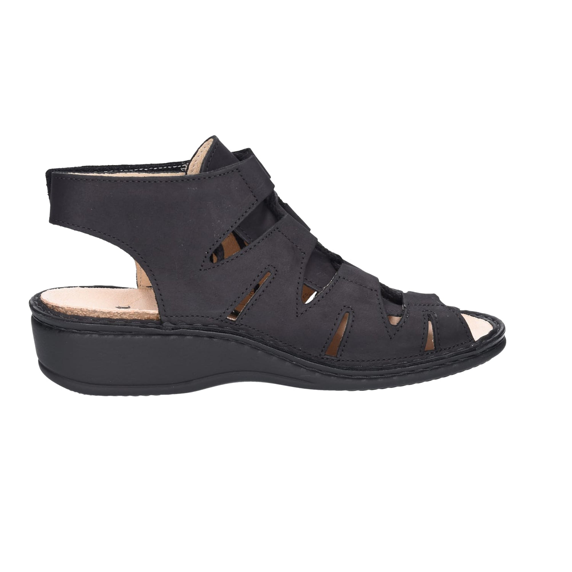 Finn Comfort Malaga Women's Comfort Sandals - Stylish Black Leather