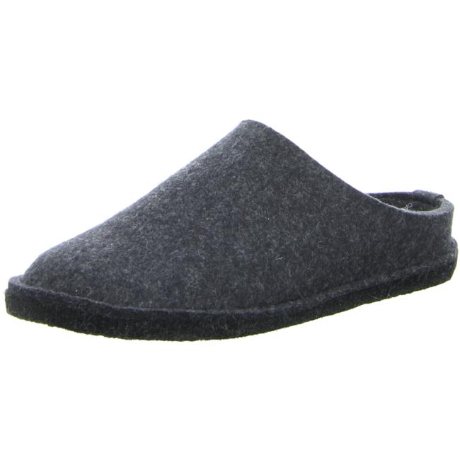 Haflinger Slippers gray male Sandals Clogs Wool felt - Bartel-Shop