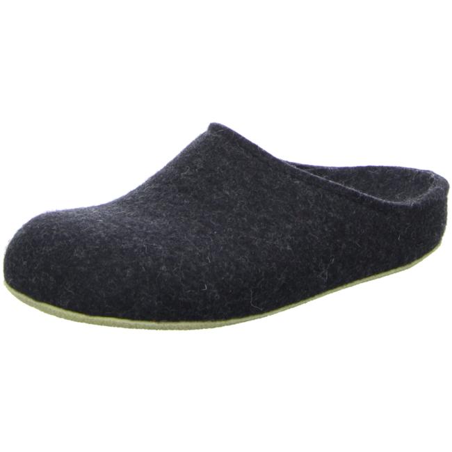 Haflinger Slippers gray male Sandals Clogs Wool Felt - Bartel-Shop