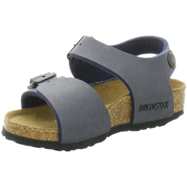 Birkenstock New York Kids Navy Nubuck BF Sandals Slides Ankle Strap narrow - Bartel-Shop