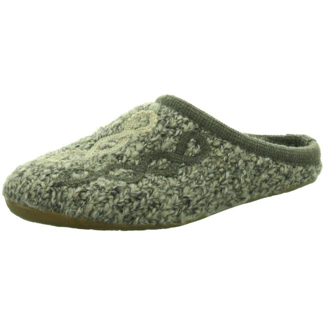 Haflinger Slippers gray female Sandals Clogs Wool Everest - Bartel-Shop