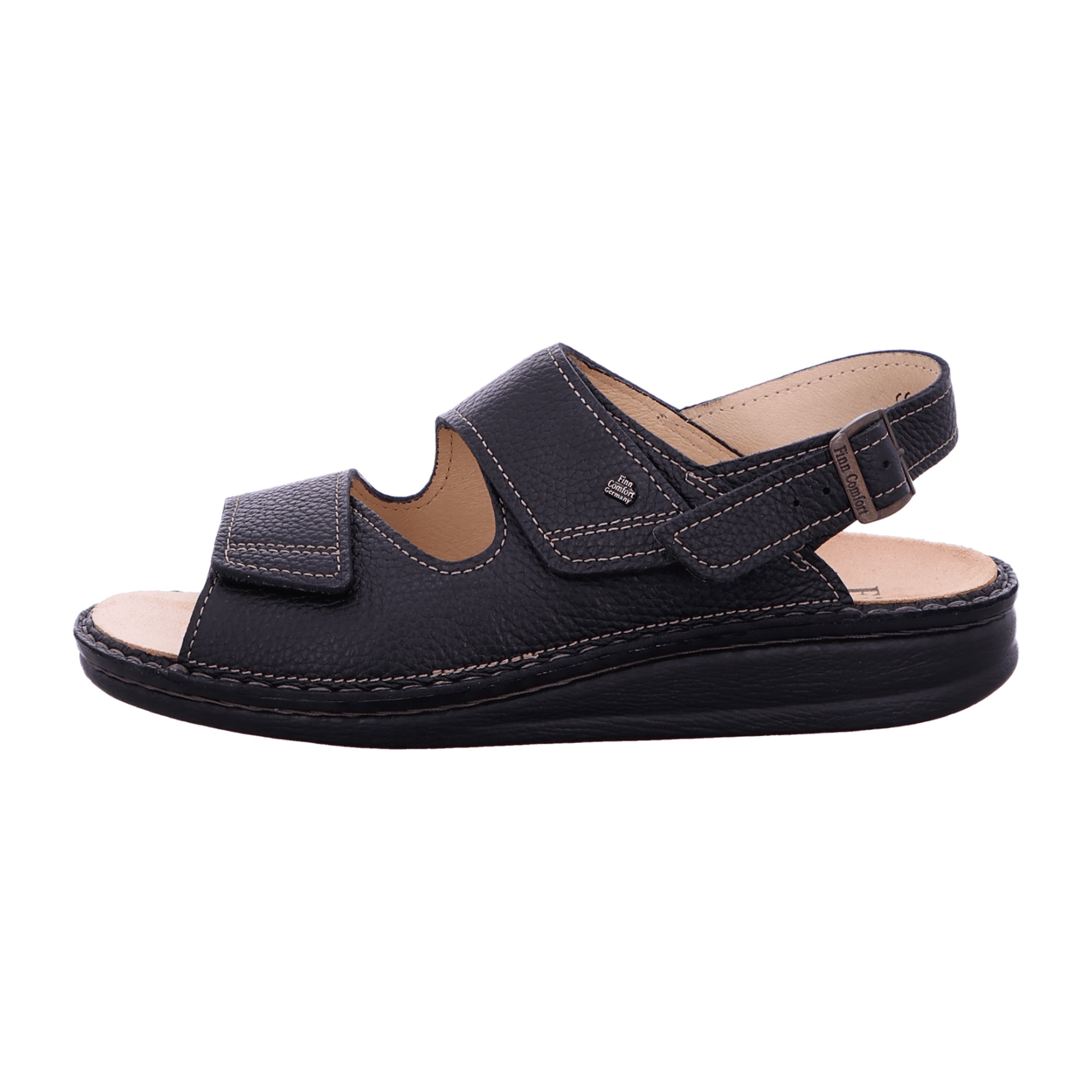 Finn Comfort Rialto Men's Sandals - Stylish & Durable Black Leather