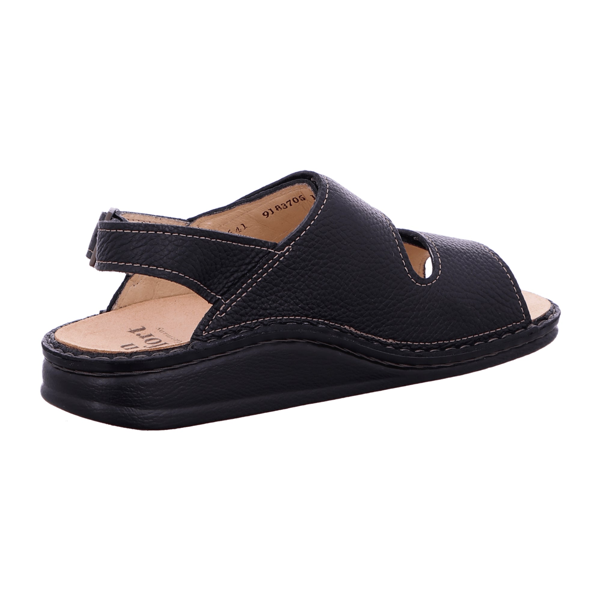 Finn Comfort Rialto Men's Sandals - Stylish & Durable Black Leather