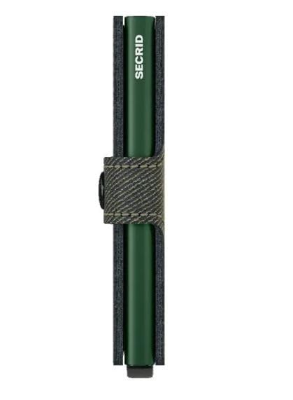 Secrid M Twist Green Compact Cardholder - Casual Aluminium Leather Wallet