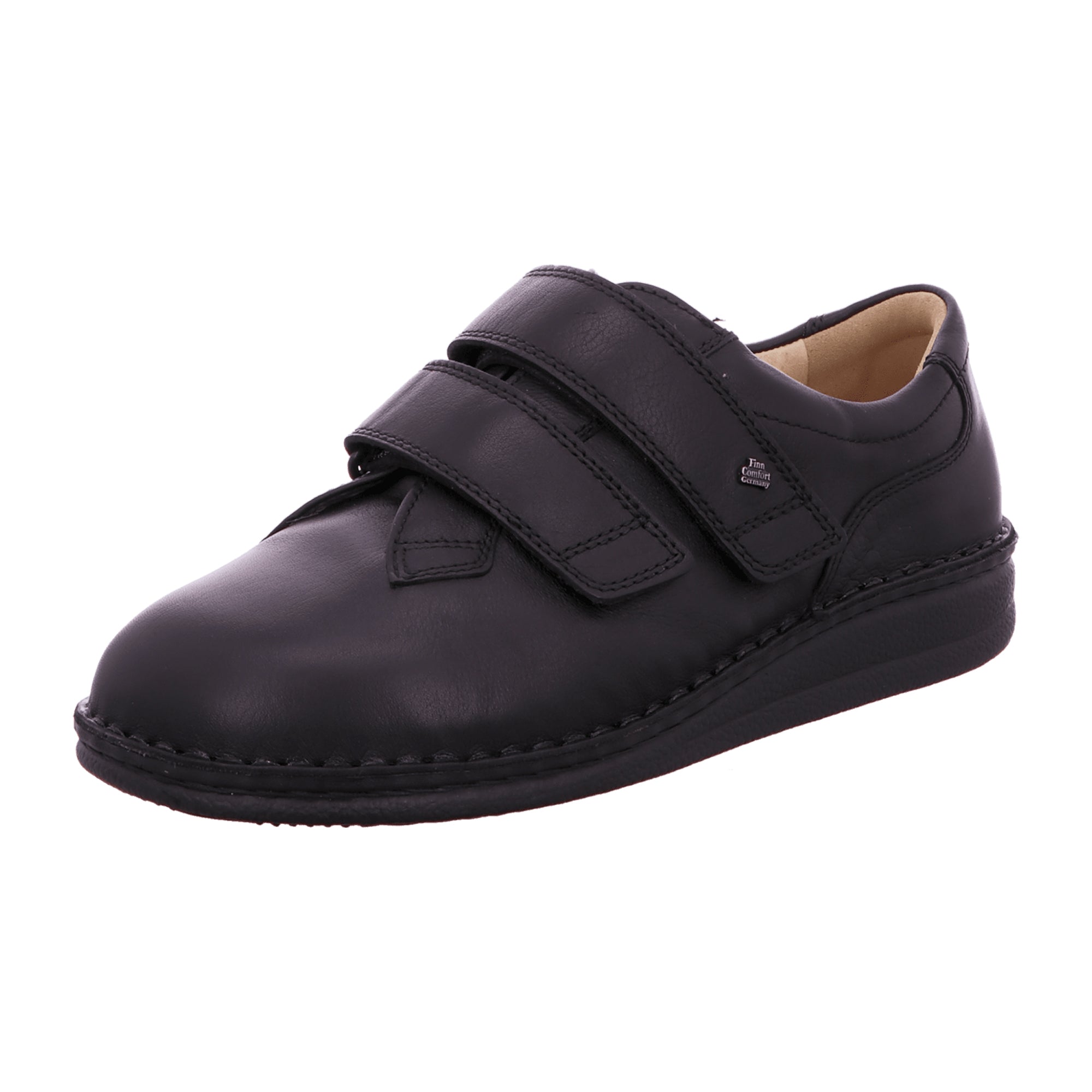 Finn Comfort Sponarind Men's Black Leather Shoes - Durable & Stylish