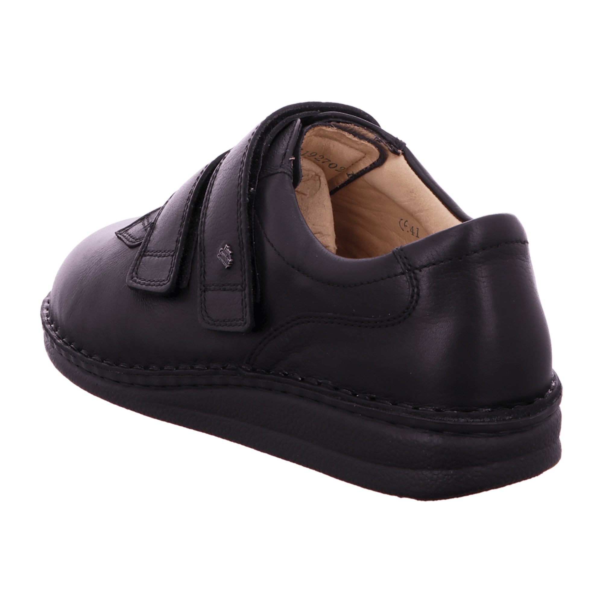 Finn Comfort Sponarind Men's Black Leather Shoes - Durable & Stylish