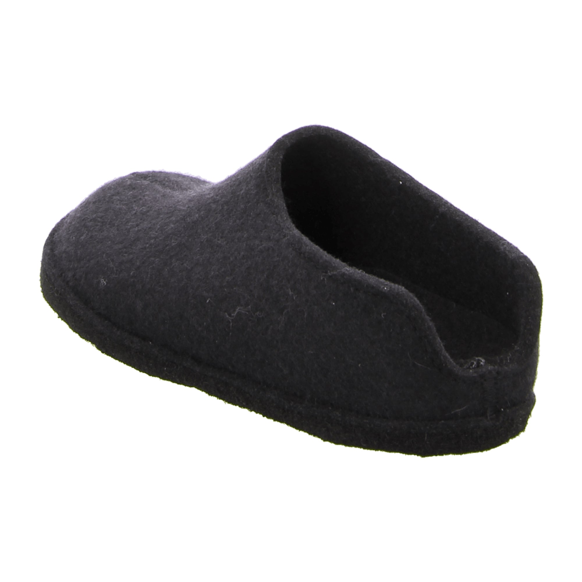 Haflinger Flair Smily Men's Slippers - Black, Comfortable & Stylish