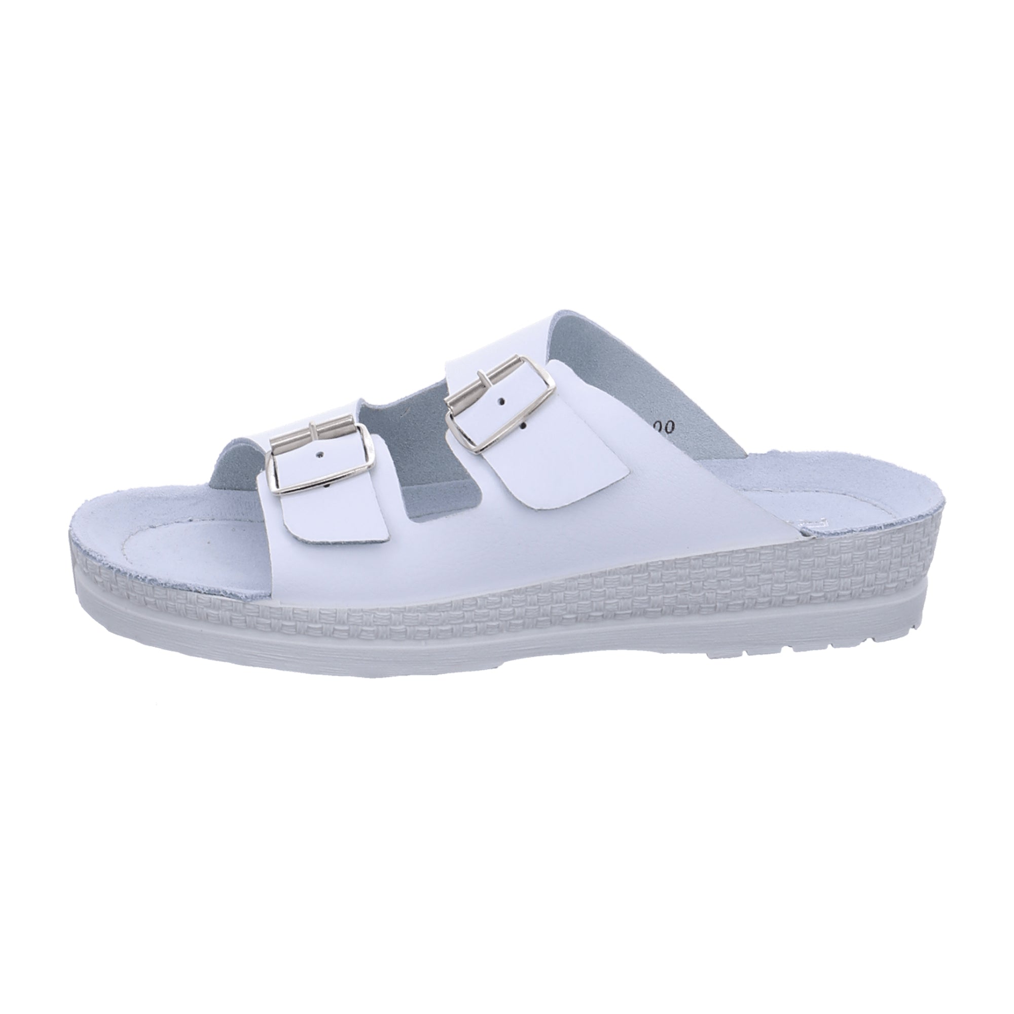 Rohde Comfort Sandals for Women White Leather Adjustable Straps 30mm Sole