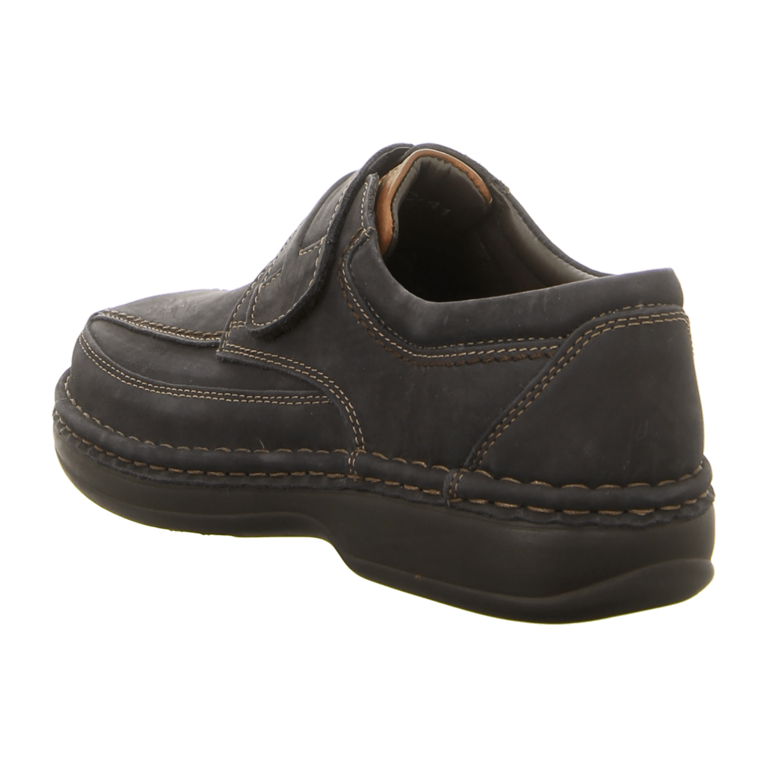 ARA Men's Leather Slip-On Loafers with Lacing Detail in Black