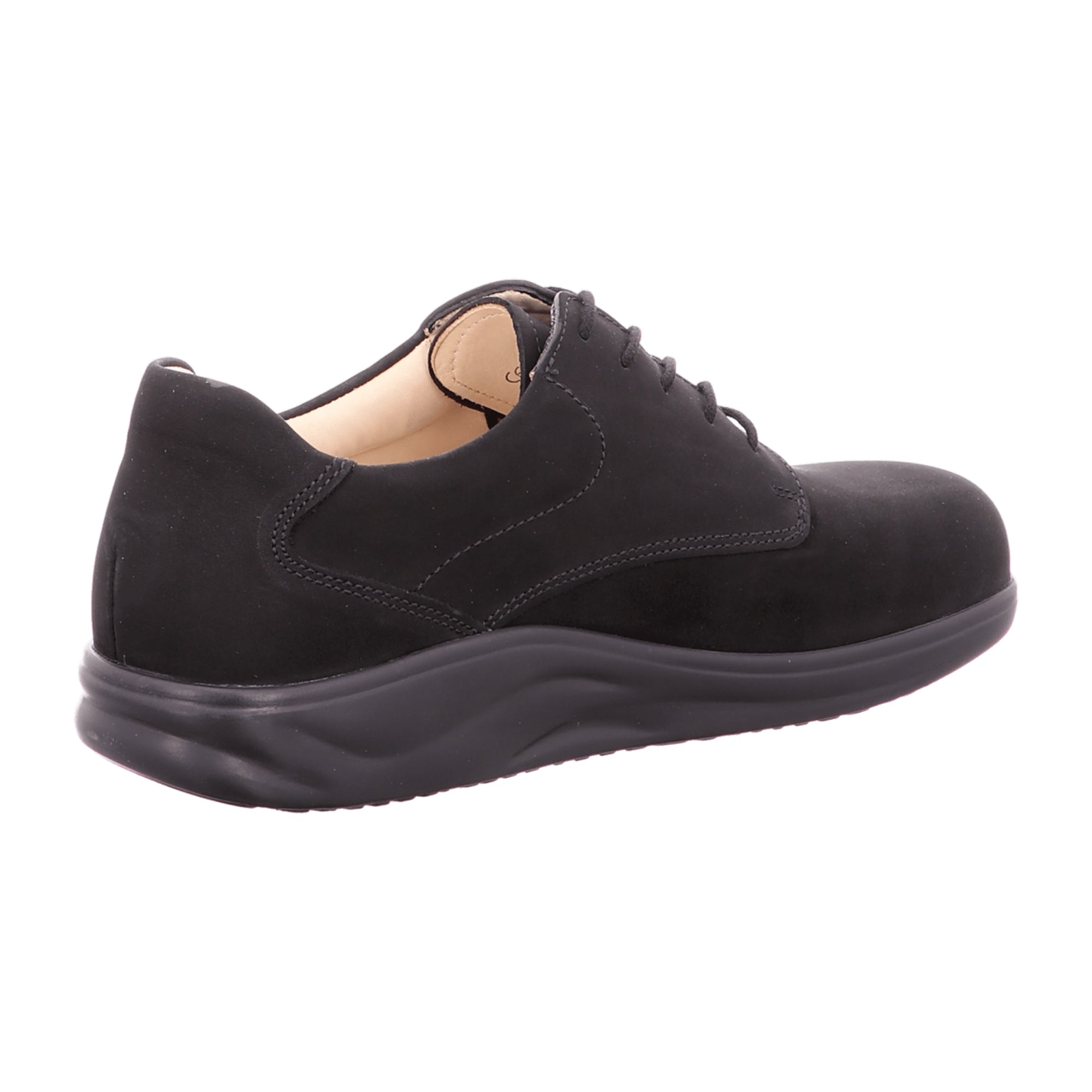 Finn Comfort Pretoria Men's Black Leather Shoes - Comfortable & Stylish