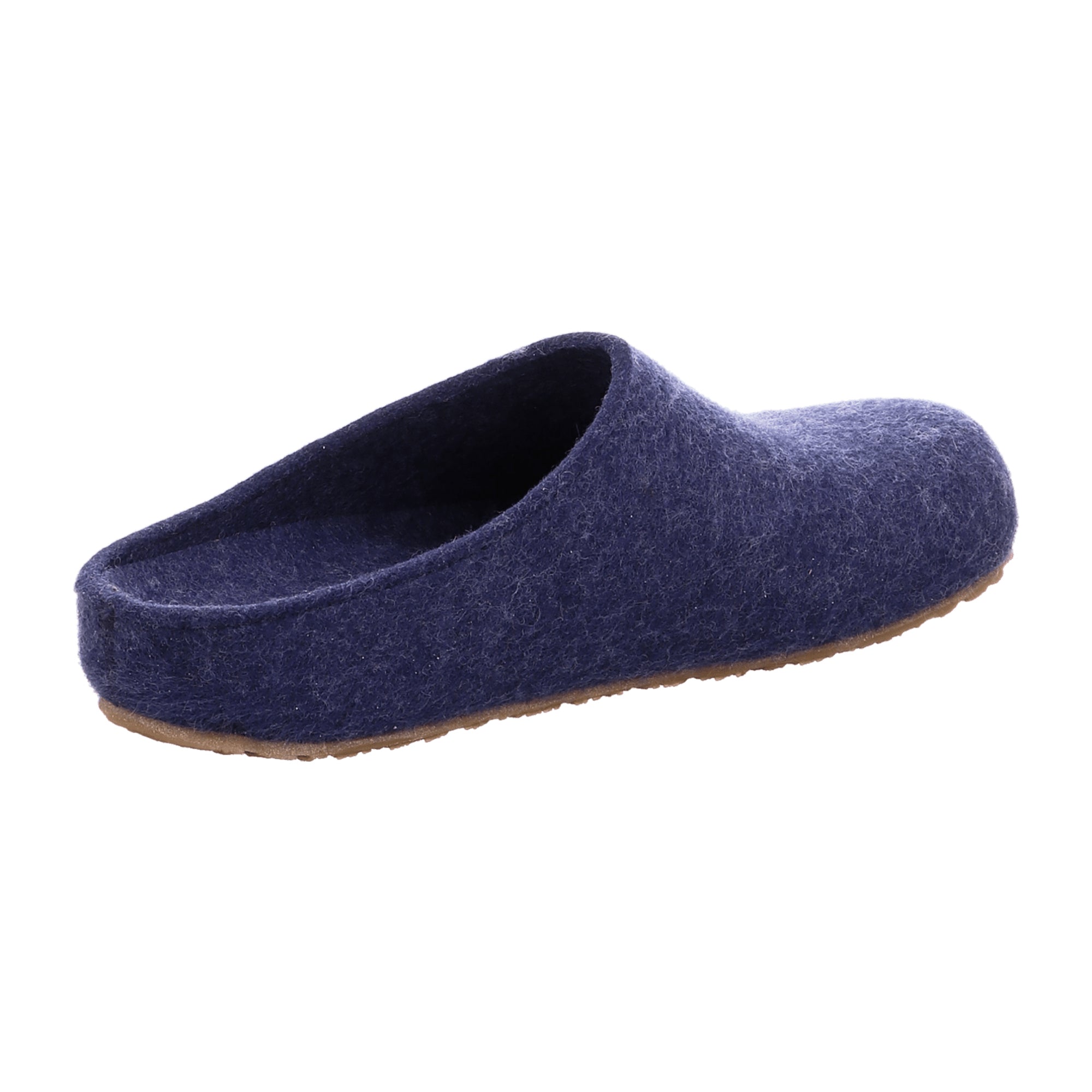 Haflinger Michl Men's Slippers - Stylish Blue Wool Comfort