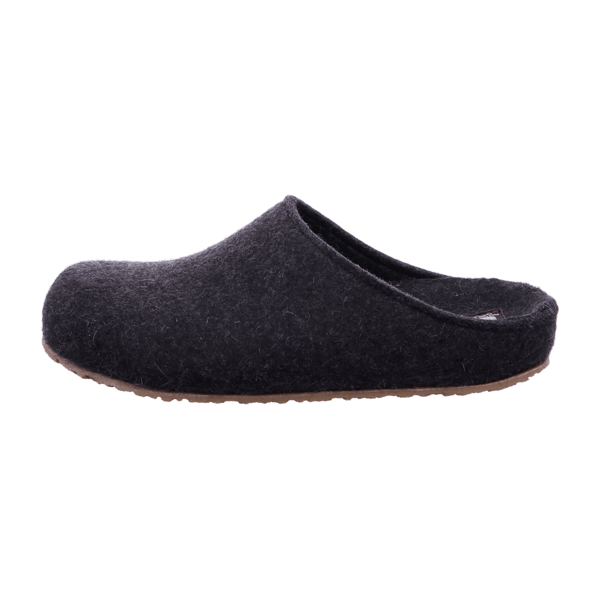 Haflinger Grizzly Michel Men's Slippers - Stylish Grey Wool Clogs