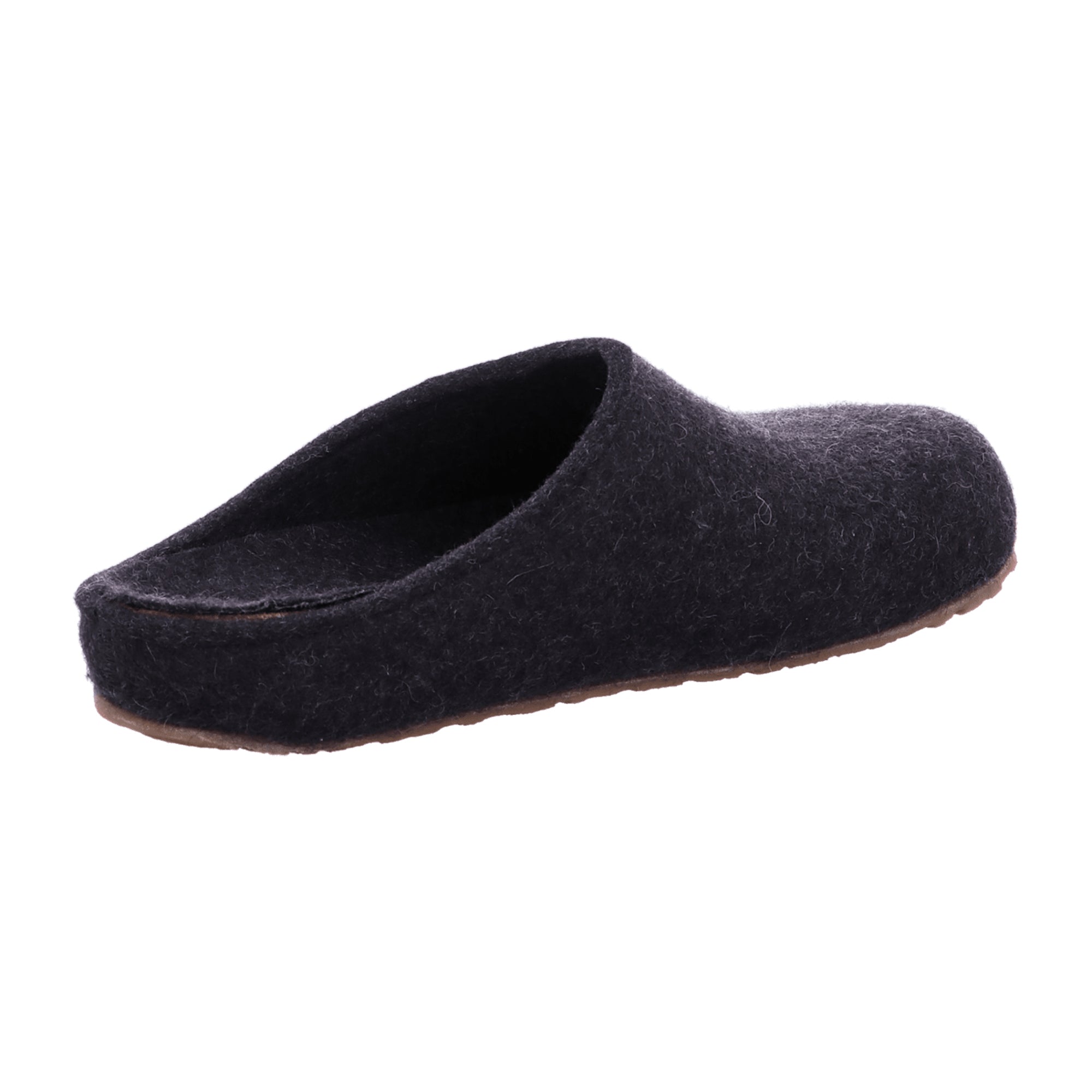 Haflinger Grizzly Michel Men's Slippers - Stylish Grey Wool Clogs