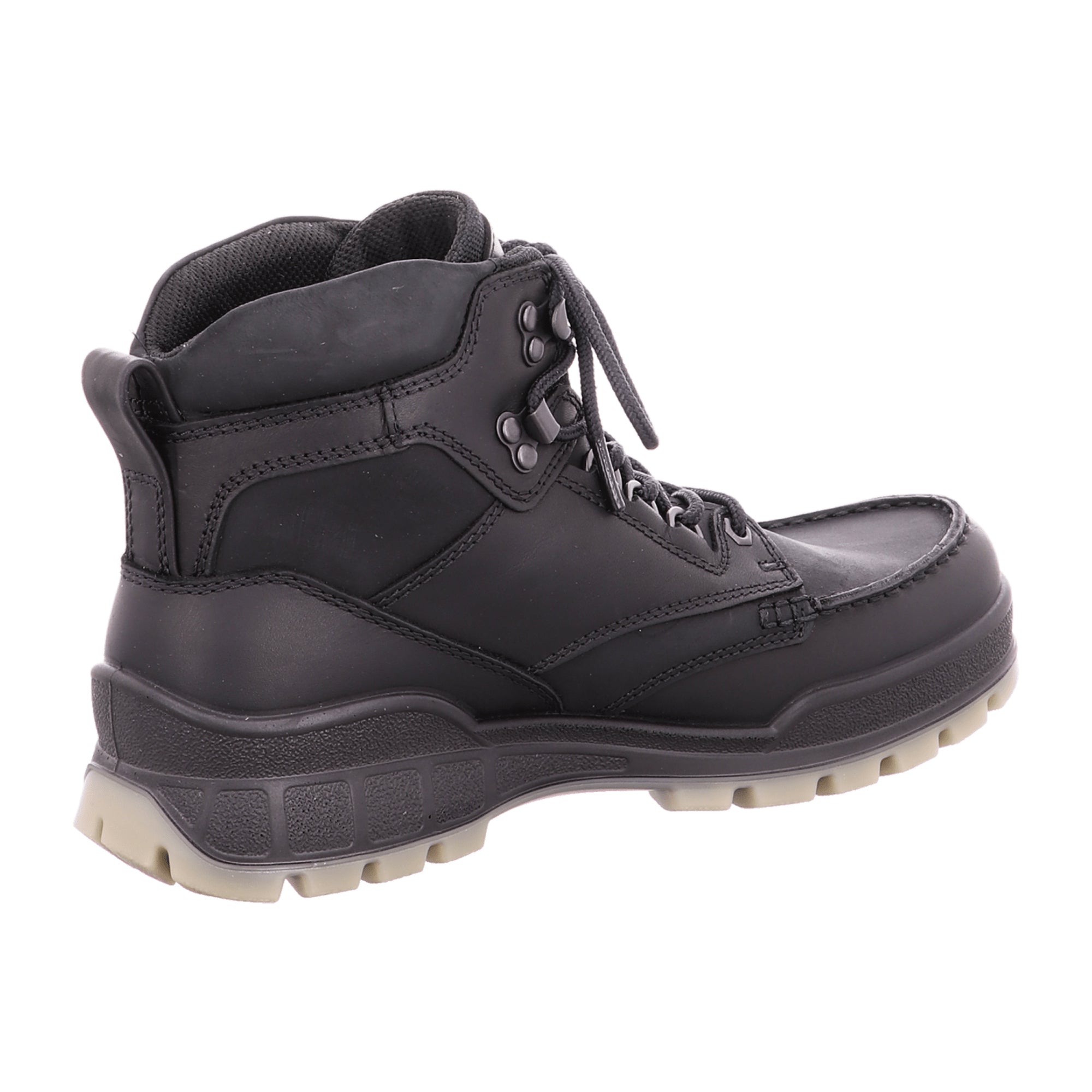 Ecco TRACK 25 Men's Outdoor Shoes, Rugged Leather, Waterproof - Black