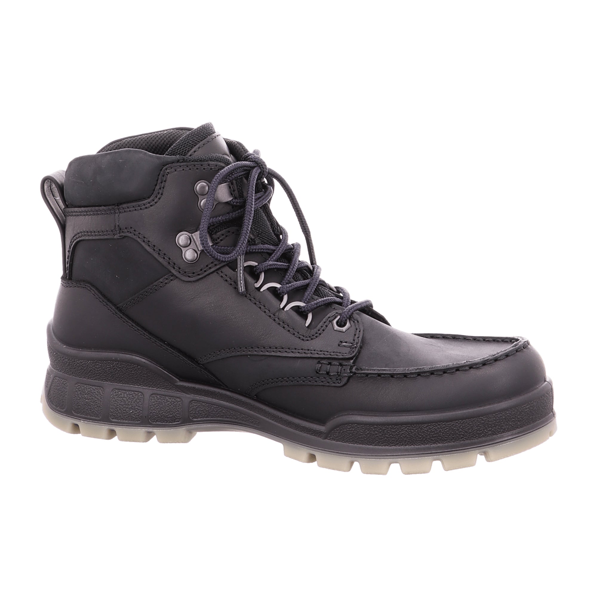 Ecco TRACK 25 Men's Outdoor Shoes, Rugged Leather, Waterproof - Black