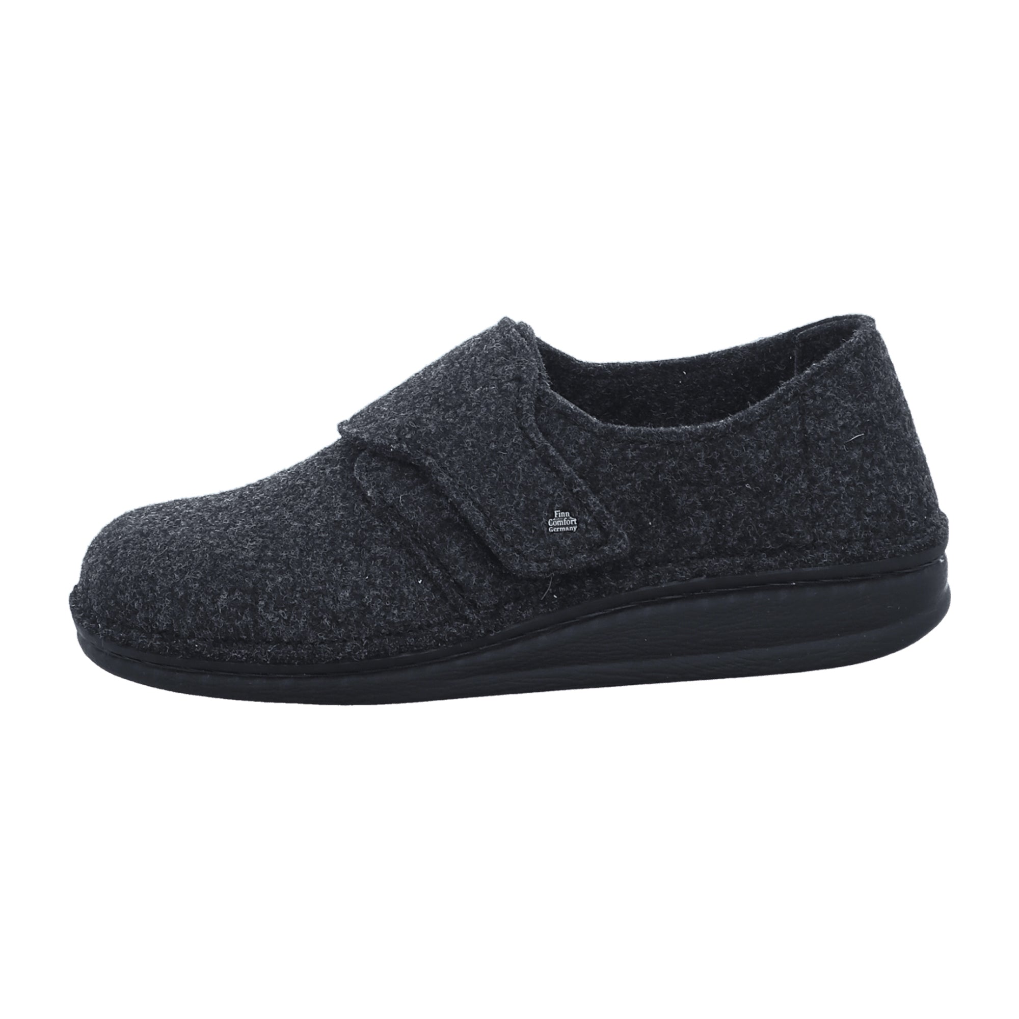 Finn Comfort Filzmoos Men's Comfort Slippers, Stylish Grey Wool