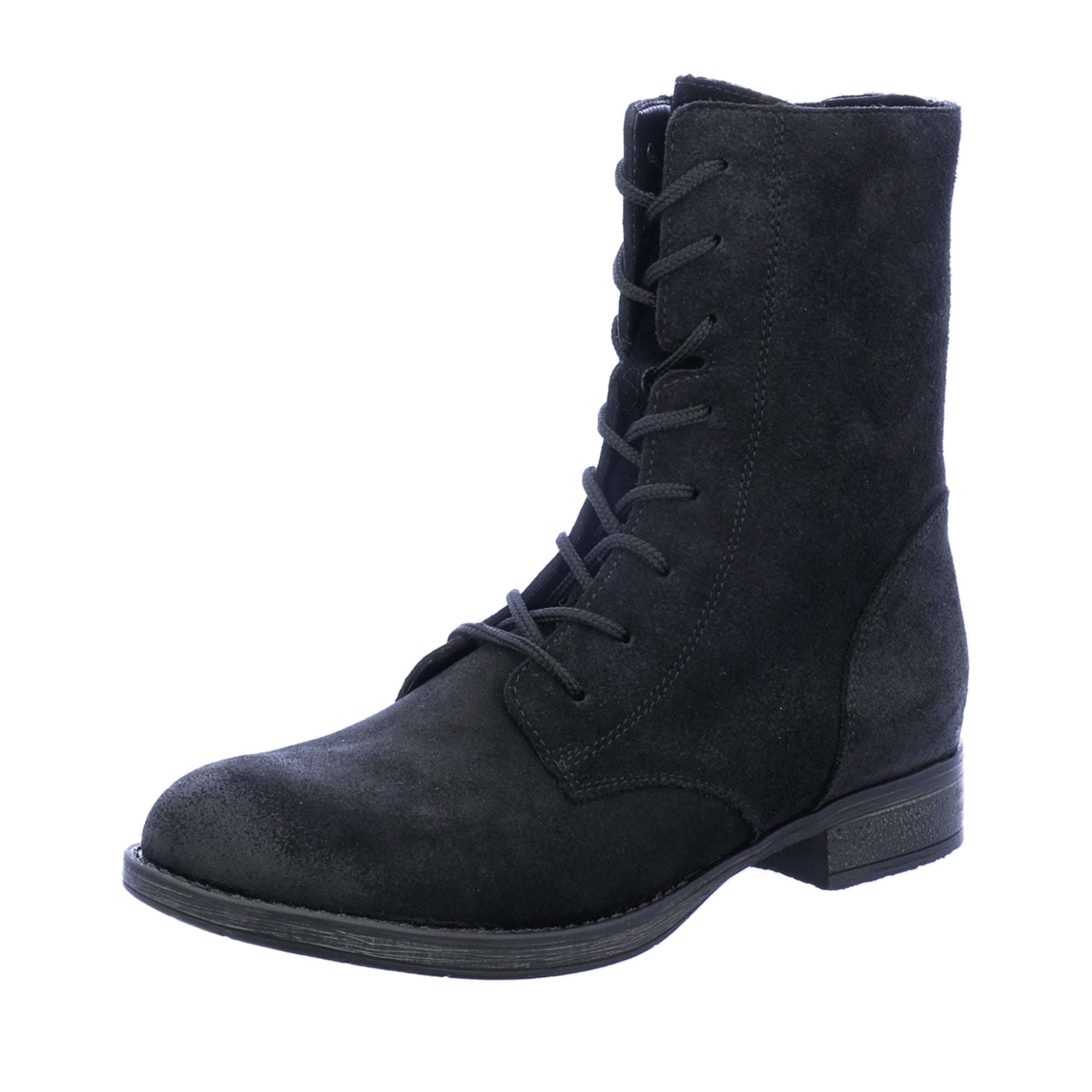 Remonte Women's Black Suede Boots with Warm Wool Lining and Removable Insole