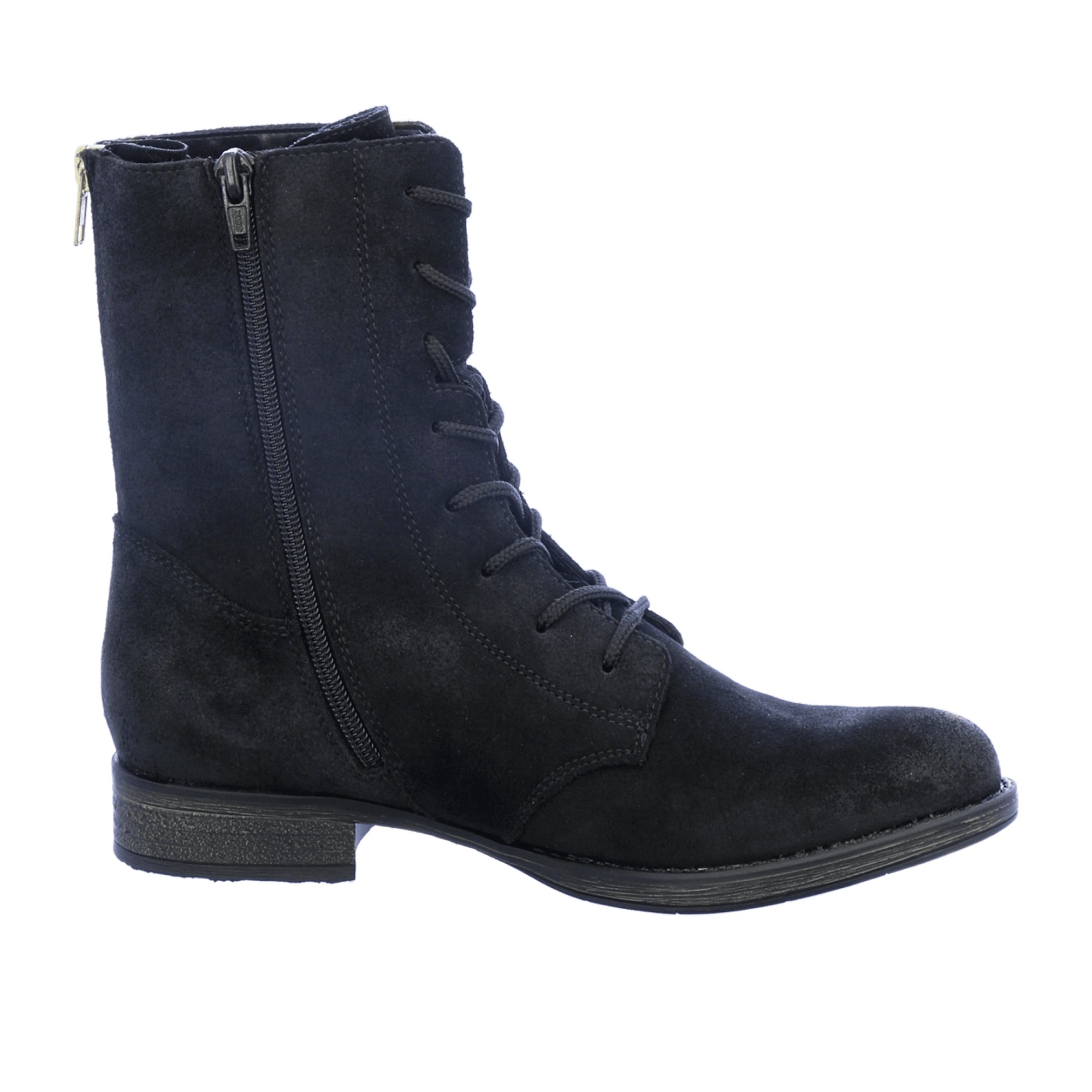 Remonte Women's Black Suede Boots with Warm Wool Lining and Removable Insole