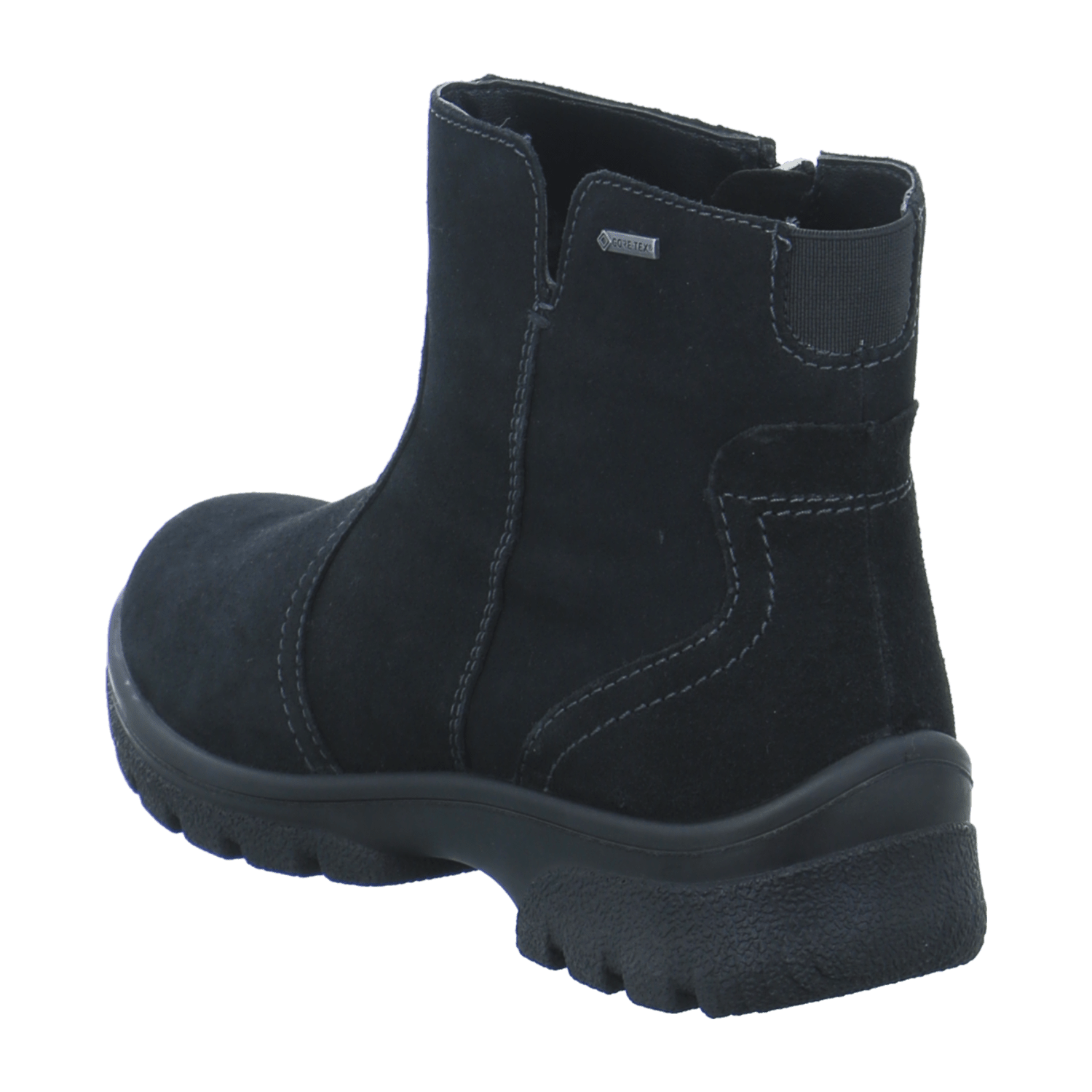 ARA 61 SAAS-FEE Women's Nubuck Leather Boots with Zipper and Gore-tex Lining in Black