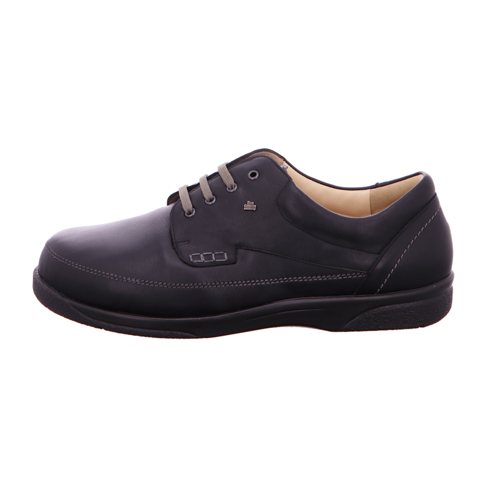 Finn Comfort Men's Comfortable Black Lace-Up Shoes | Stylish & Durable