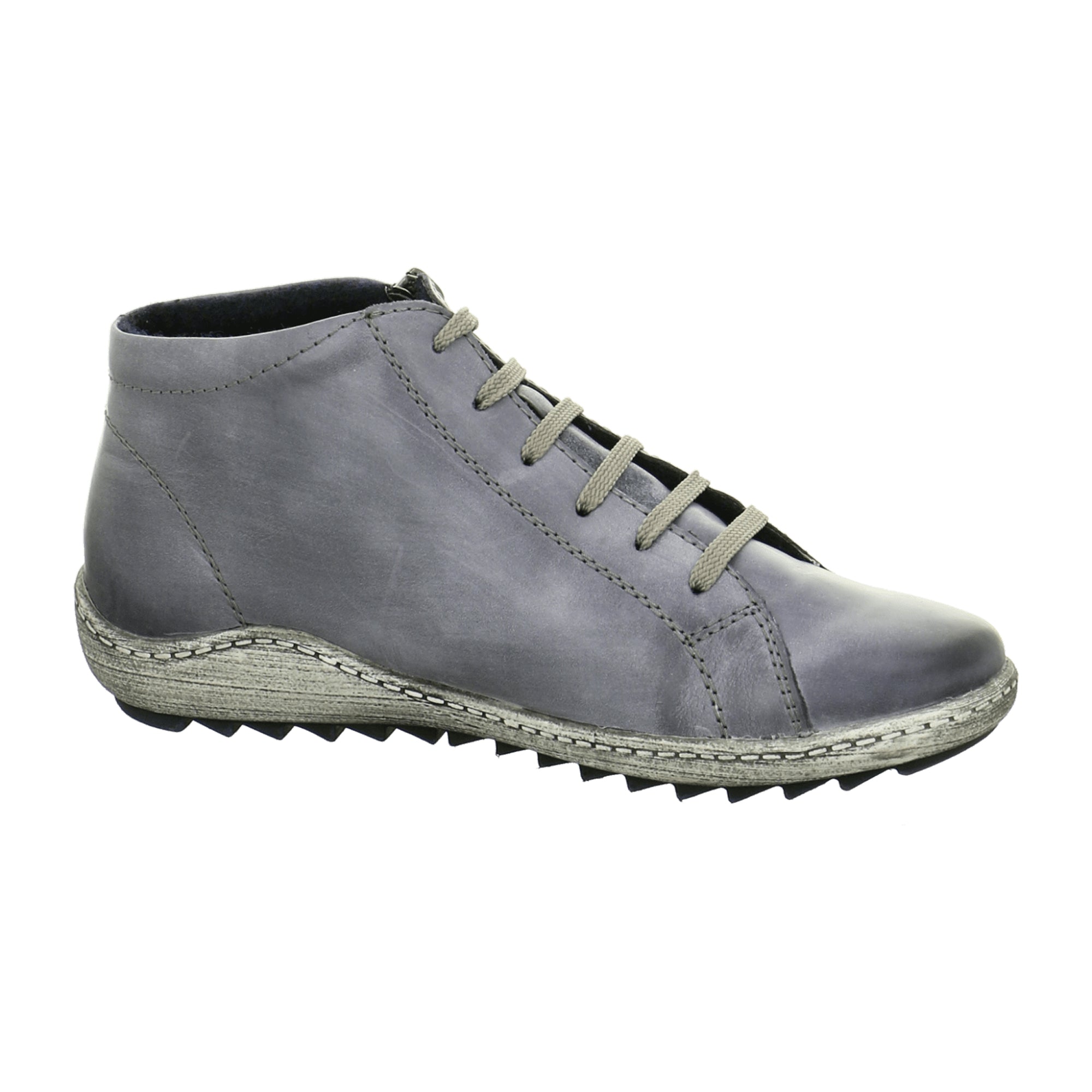 Remonte Blue Ankle Boots for Women with Removable Insole and Zip Closure