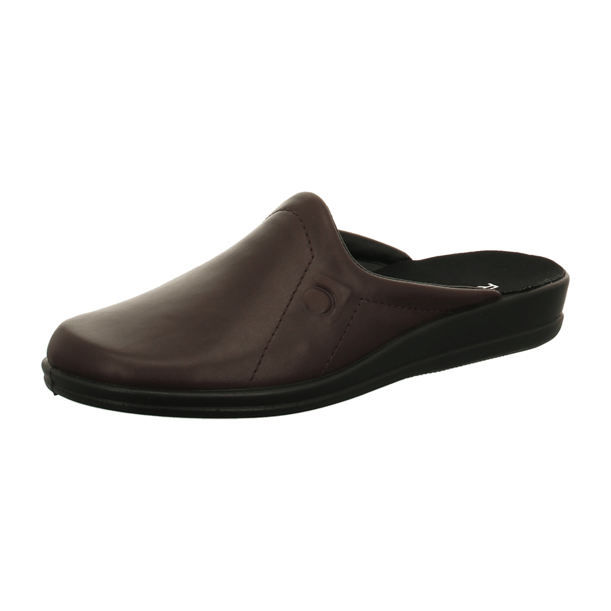 Rohde Men's Red Leather Slip-On Shoes with Wedge Heel