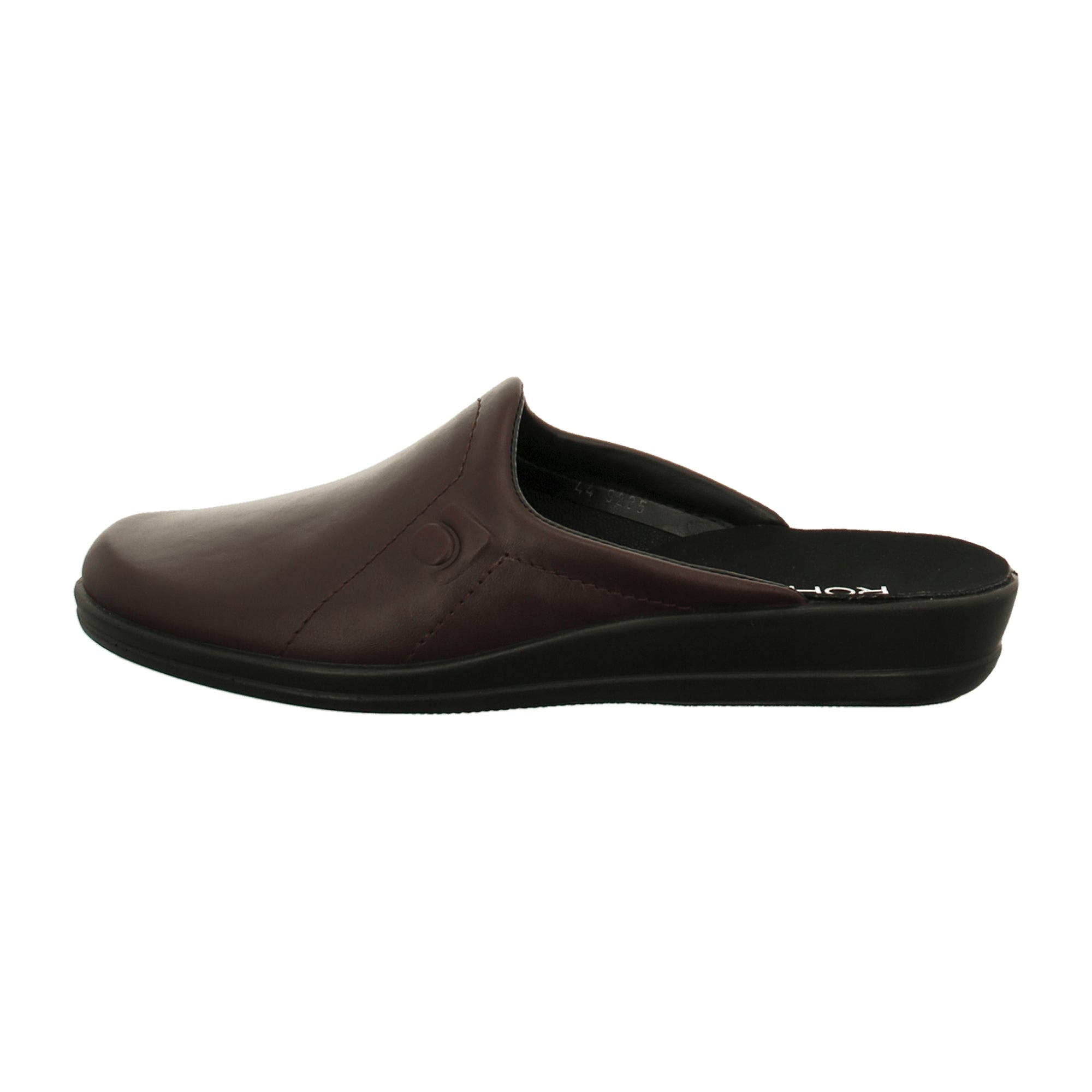 Rohde Men's Red Leather Slip-On Shoes with Wedge Heel