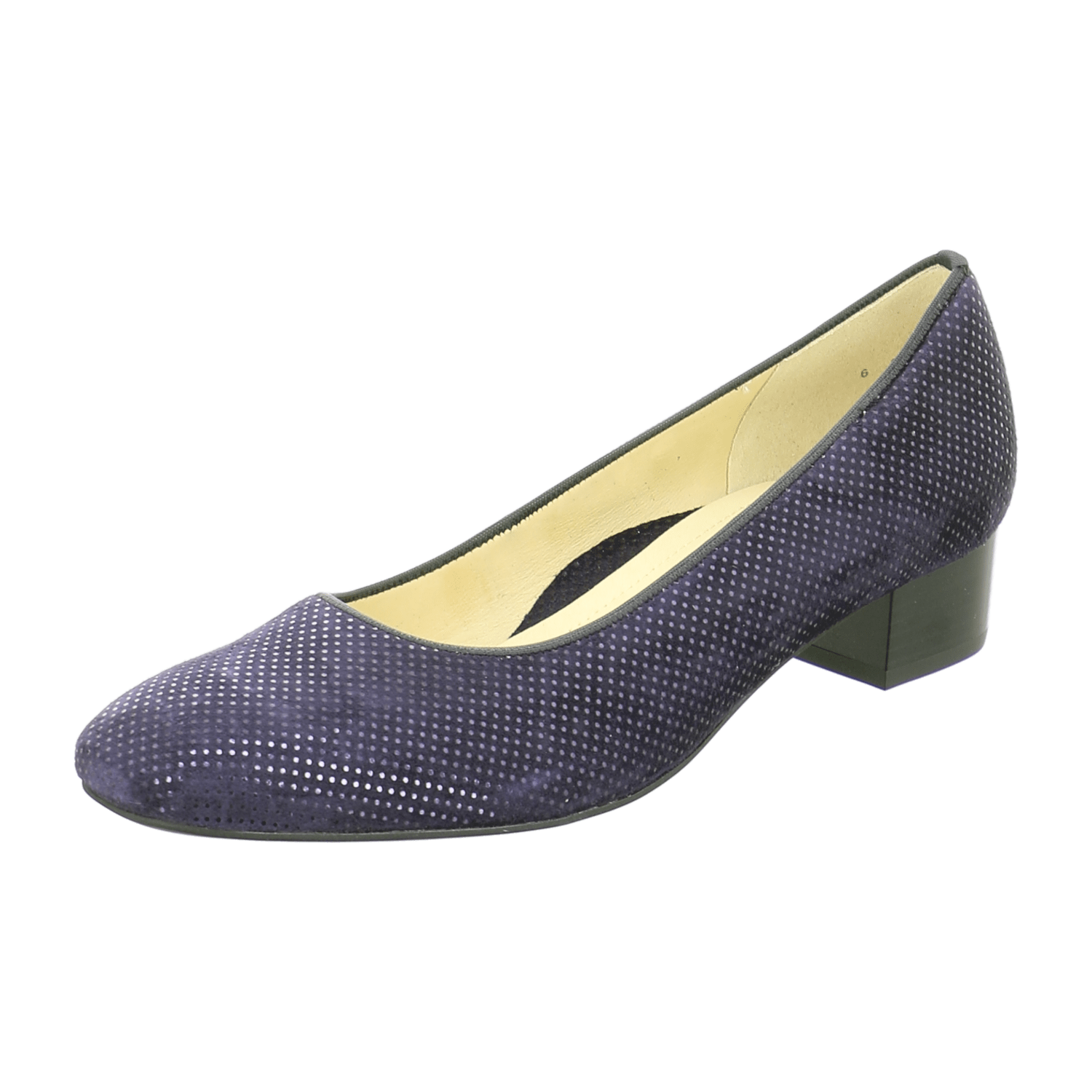 ARA MILANO Women's Blue Smooth Leather Slip-On Loafers