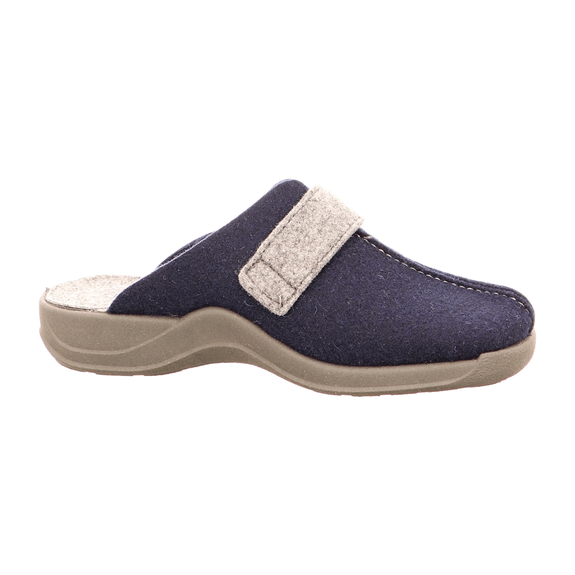 Rohde Women's Blue House Slippers with Velcro Closure for Fall Winter