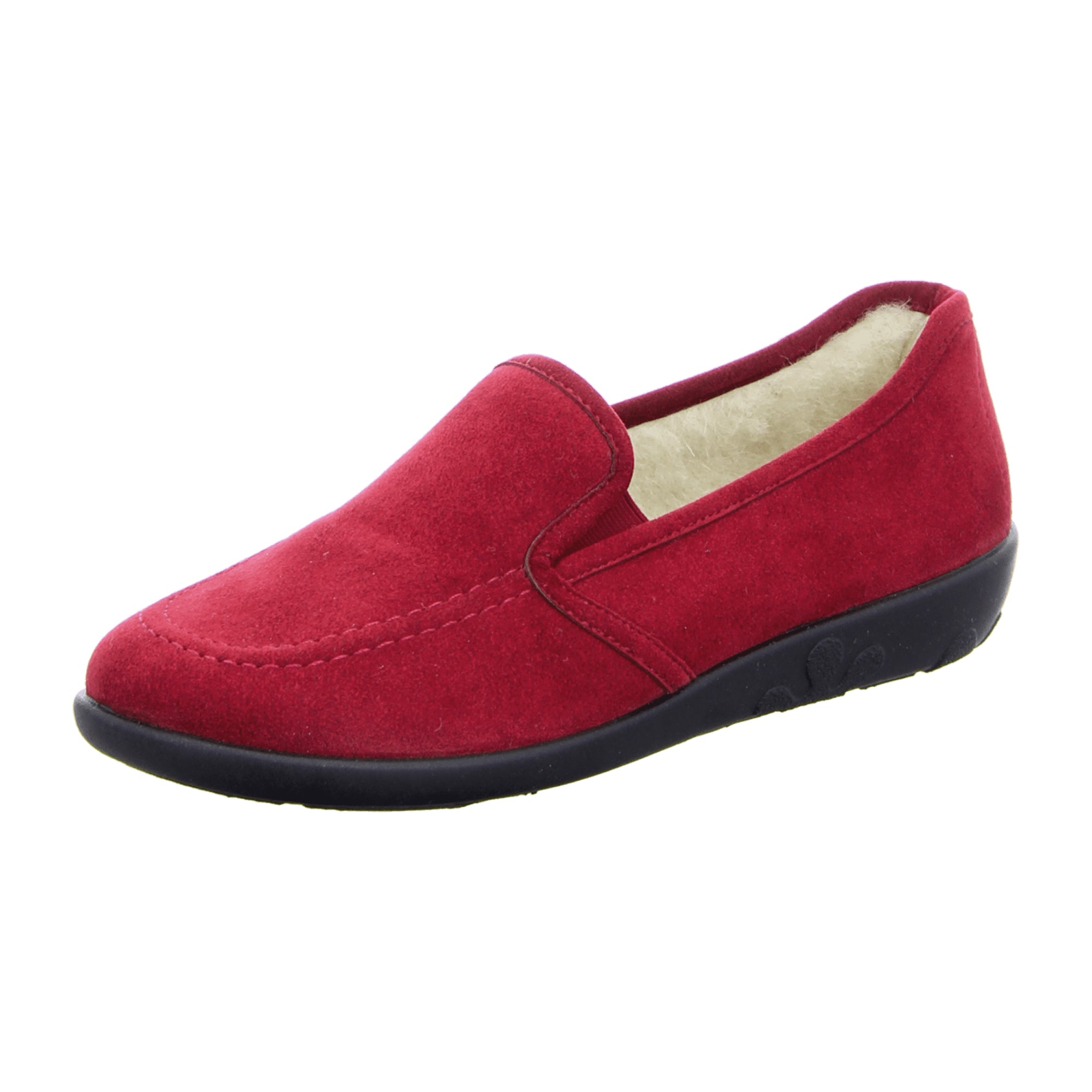 Rohde Cherry Red Women's Slippers Microvelour Wool Lining Comfortable Shoes