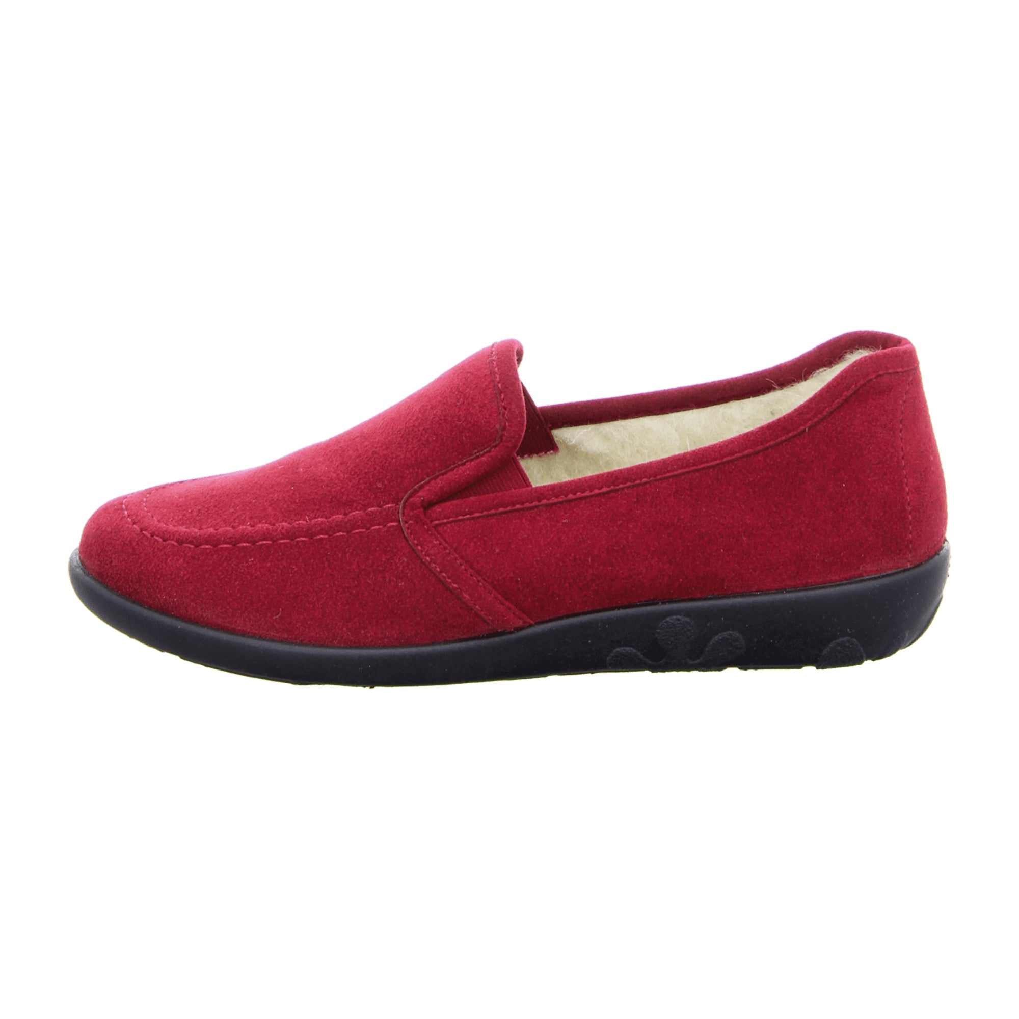 Rohde Cherry Red Women's Slippers Microvelour Wool Lining Comfortable Shoes