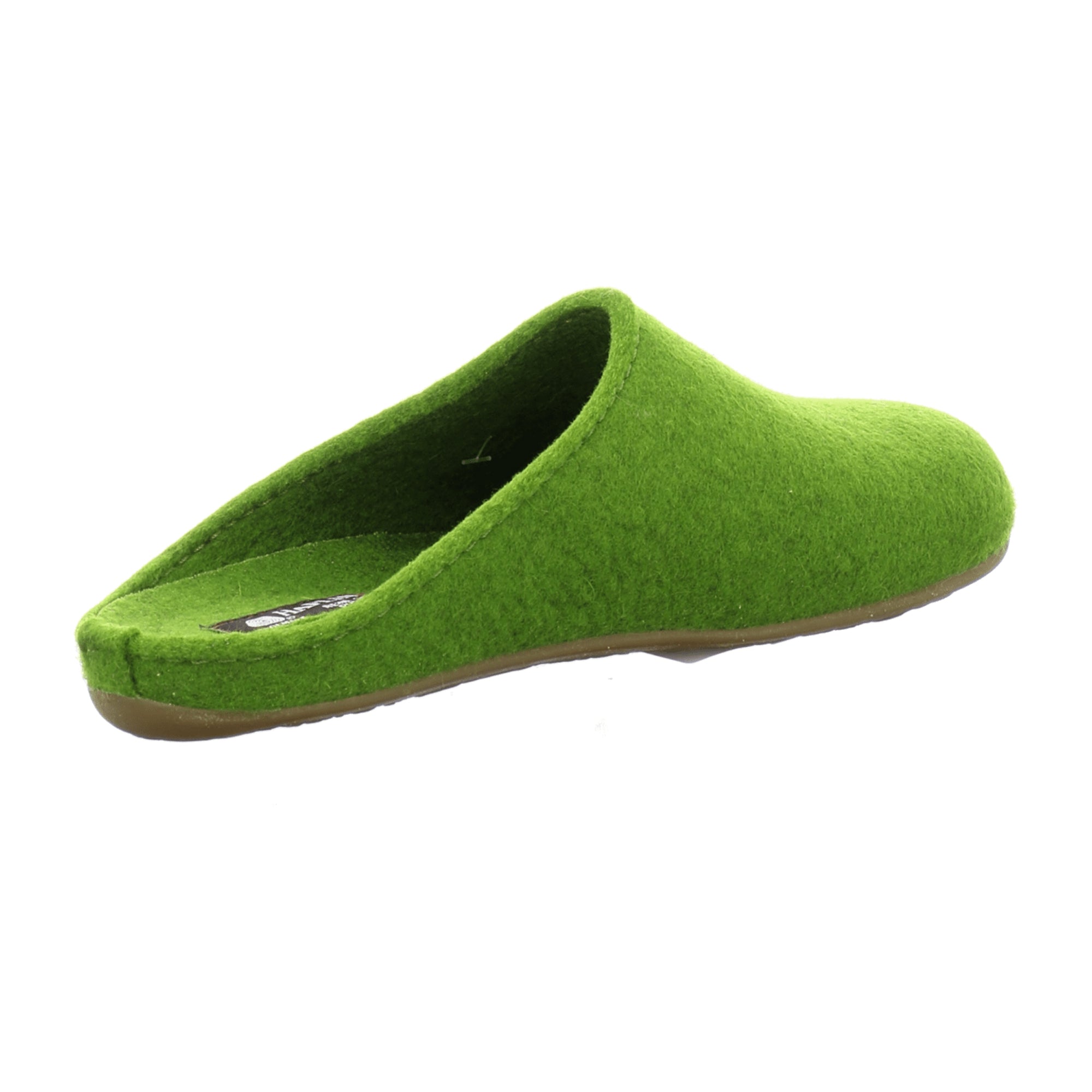 Haflinger 481024 Men's Comfortable Wool Slippers, Green