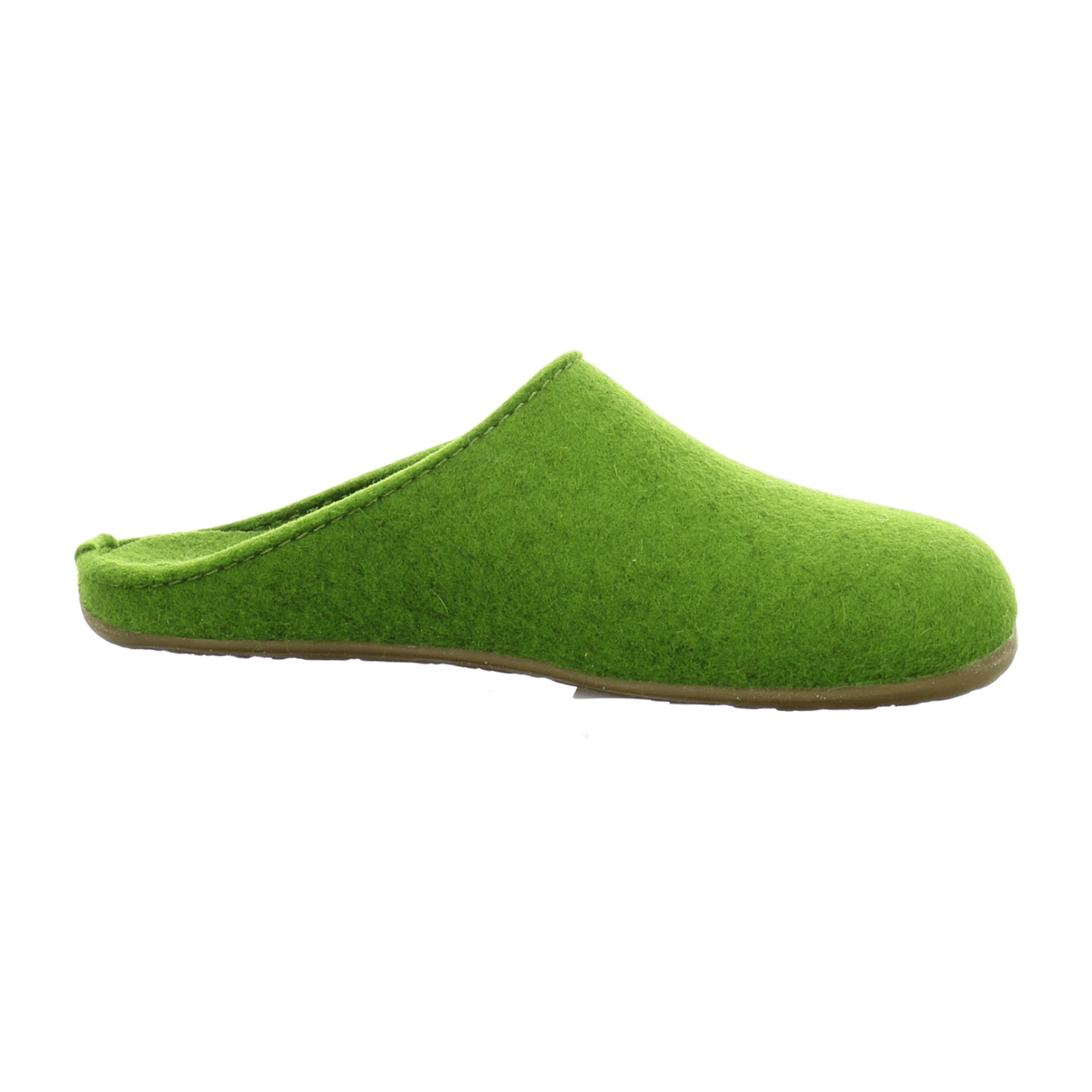 Haflinger 481024 Men's Comfortable Wool Slippers, Green