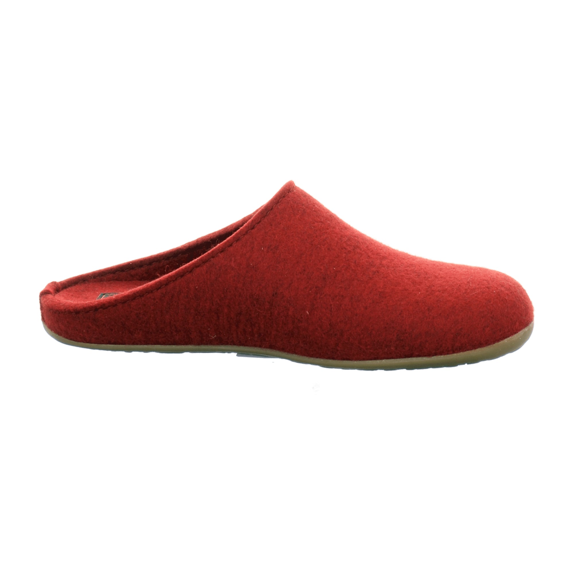 Haflinger Everest Fundus Men's Wool Slippers, Rubin Red