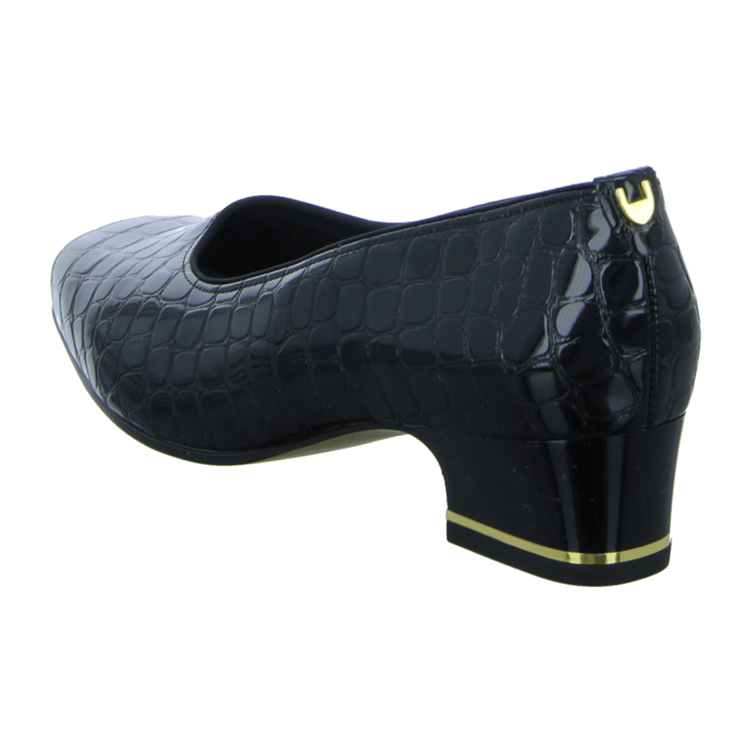 ARA Comfort Pumps GRAZ for Women in Black Patent Leather with Round Toe