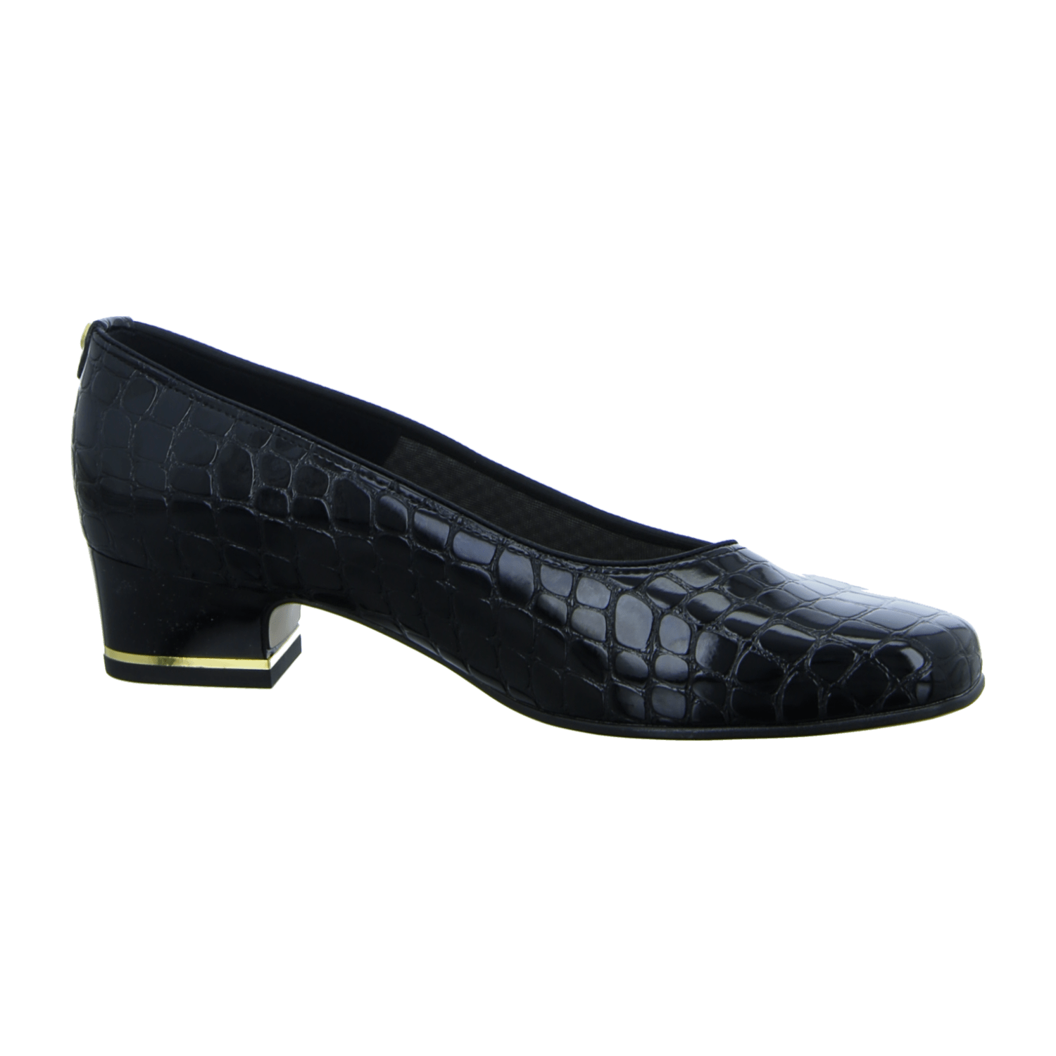 ARA Comfort Pumps GRAZ for Women in Black Patent Leather with Round Toe