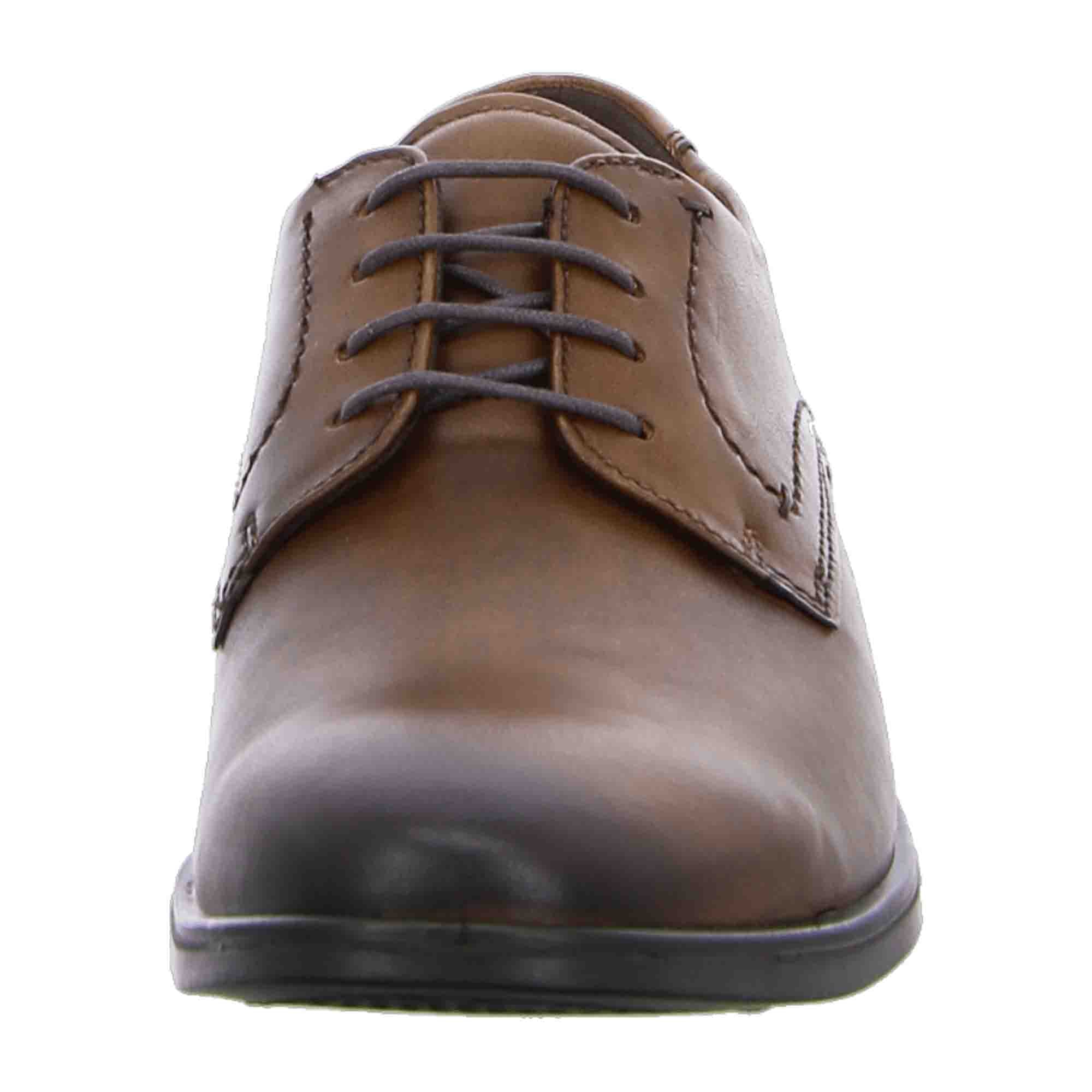 Ecco Melbourne Men's Brown Leather Shoes - Stylish & Durable