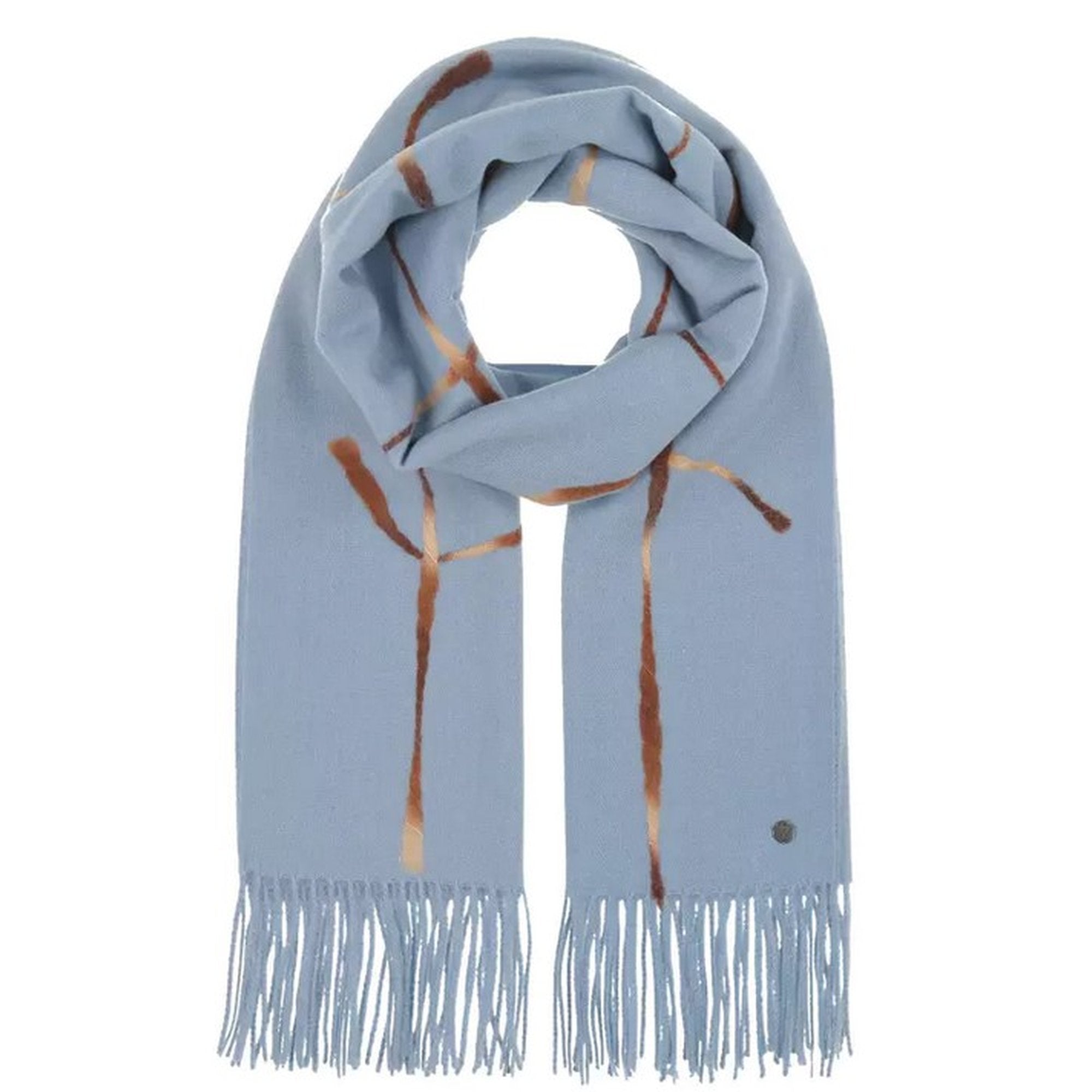 FRAAS Stole Scarf  Window Pane Check Pattern Polyacrylic Winter Warm Cashmere