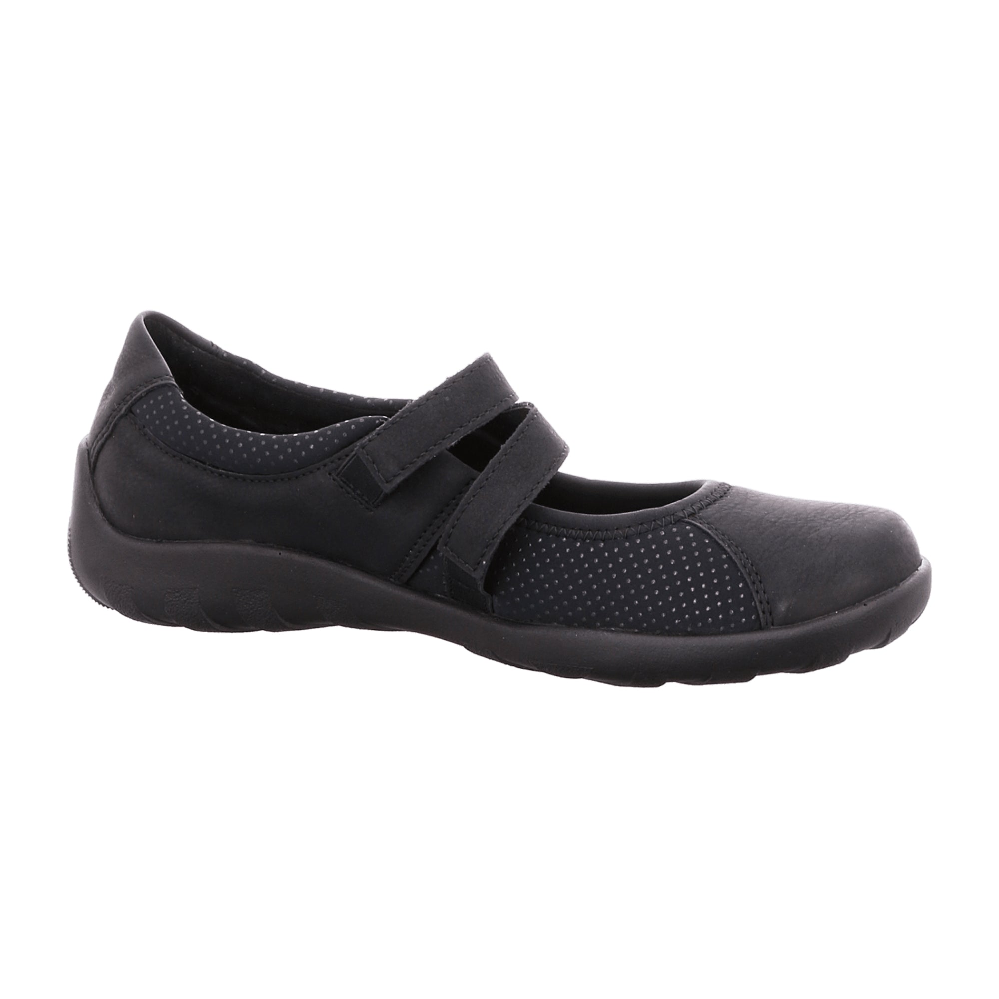Remonte R3510-02 Black Women's Ankle-High Synthetic Lace-Up Shoes