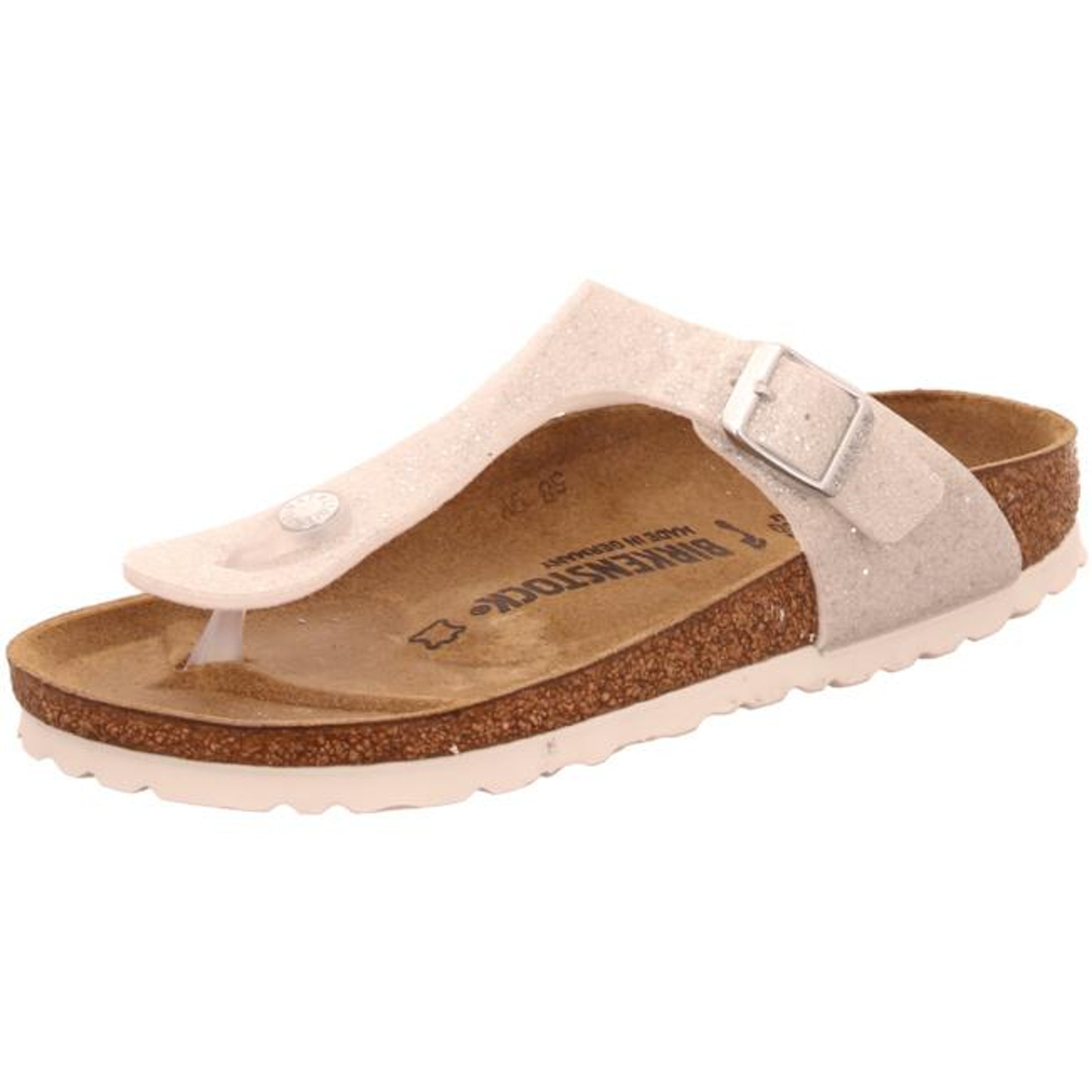 Birkenstock Gizeh Kids Cosmic Sparkle White Glitter Sandals Slides Thongs Slippers narrow - Bartel-Shop