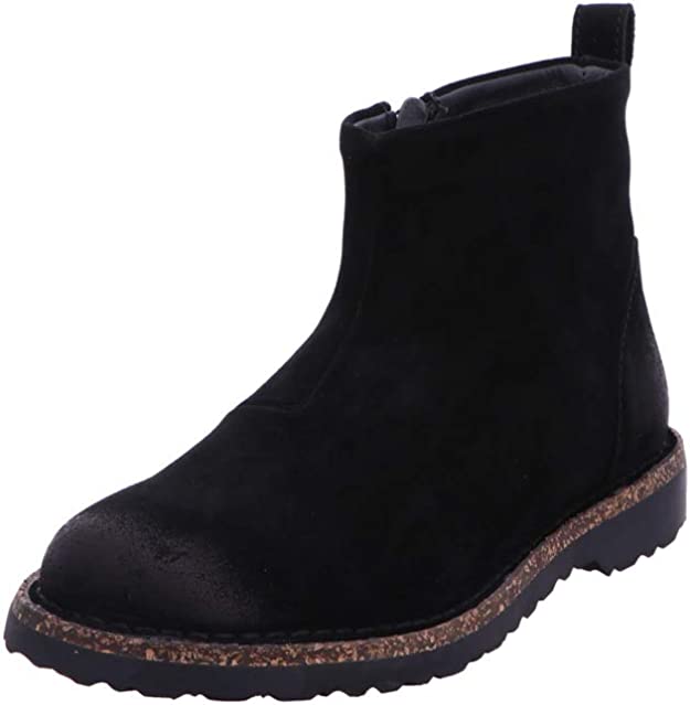 Birkenstock Melrose Suede Leather Black Ankle Boots Slip On Sneaker Shoes narrow - Bartel-Shop