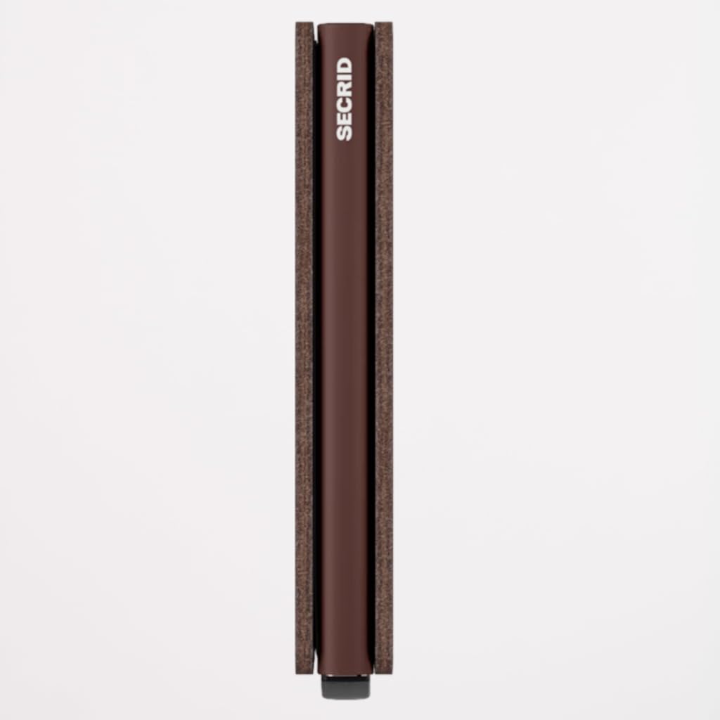 Secrid Slimwallet RFID Brown Leather Wallet - Adults Casual
