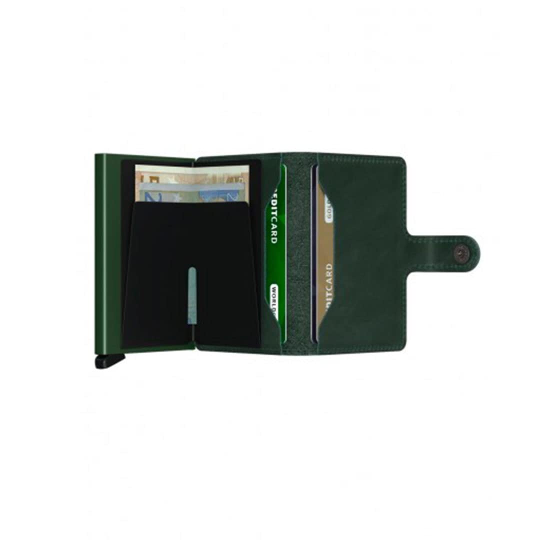 Secrid Miniwallet RFID Protected Green Leather Wallet